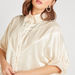 2Xtremz Embellished Mini Shirt Dress with 3/4 Sleeves-Dresses-thumbnail-2