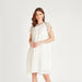 2Xtremz Pleated Dress with Embellished Sleeves and Neckline-Dresses-thumbnailMobile-1