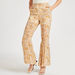 2Xtremz Floral Print Mid-Rise Bootcut Pants with Elasticised Waist-Pants-thumbnail-0