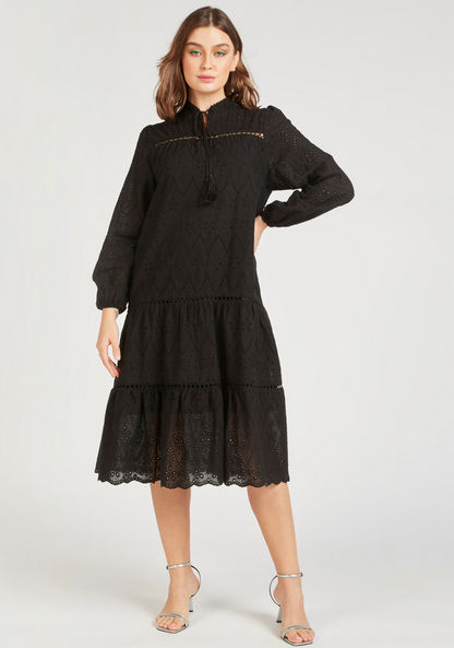فستان شيفلي متعدد الطبقات بأكمام طويلة من توإكستريمز