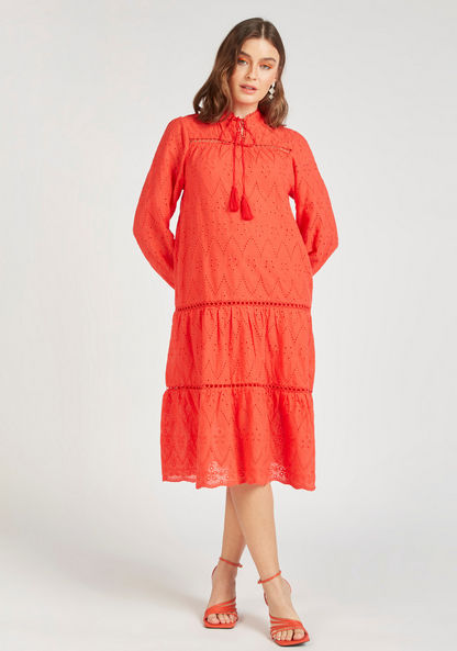 فستان شيفلي متعدد الطبقات بأكمام طويلة من توإكستريمز