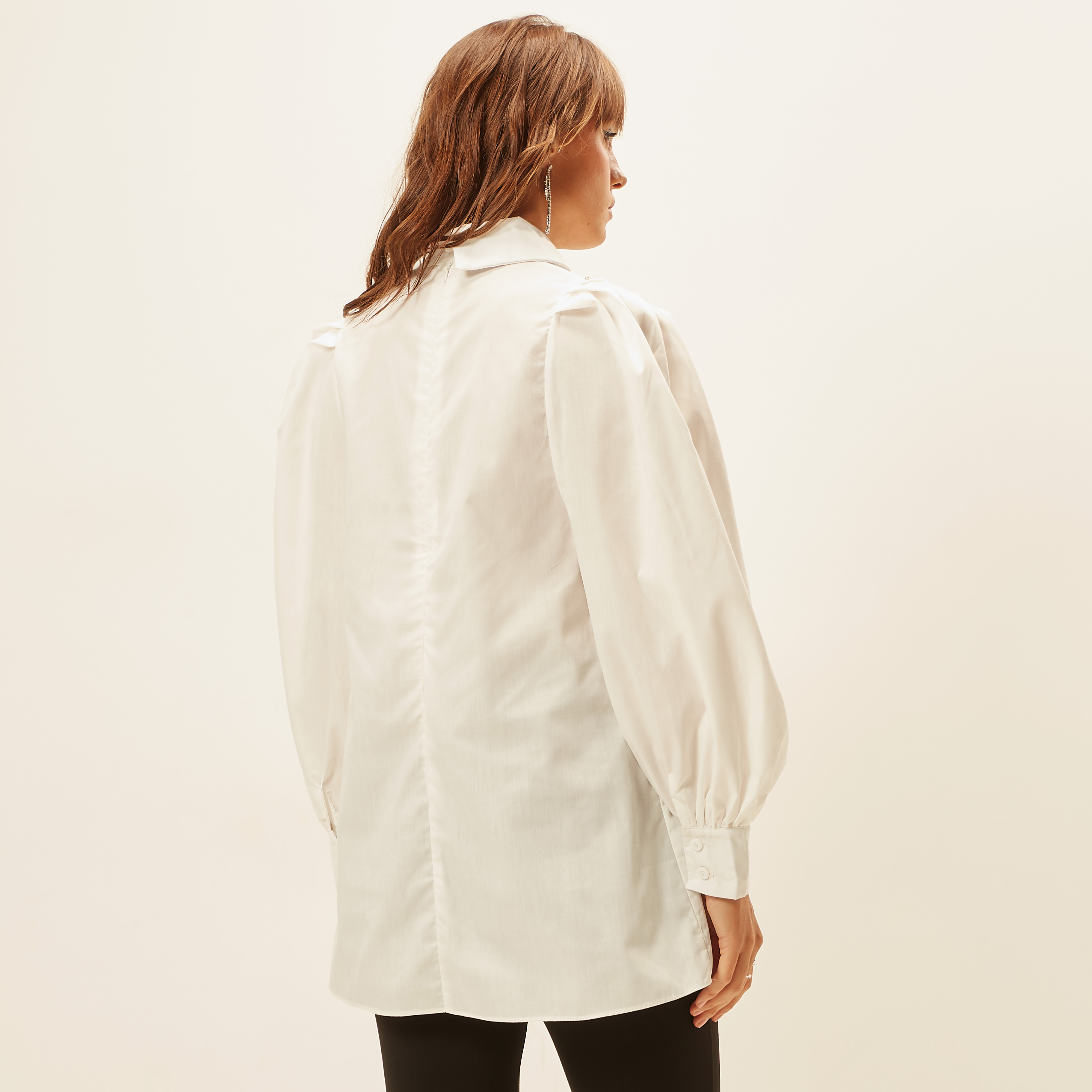 قميص سادة بياقة واسعة وتزيينات من توإكستريمز-women-clothing-shirtsandblouses-shirts-image-4