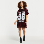 Buy 2Xtremz Sequin Embellished Mini T-shirt Dress with Short Sleeves