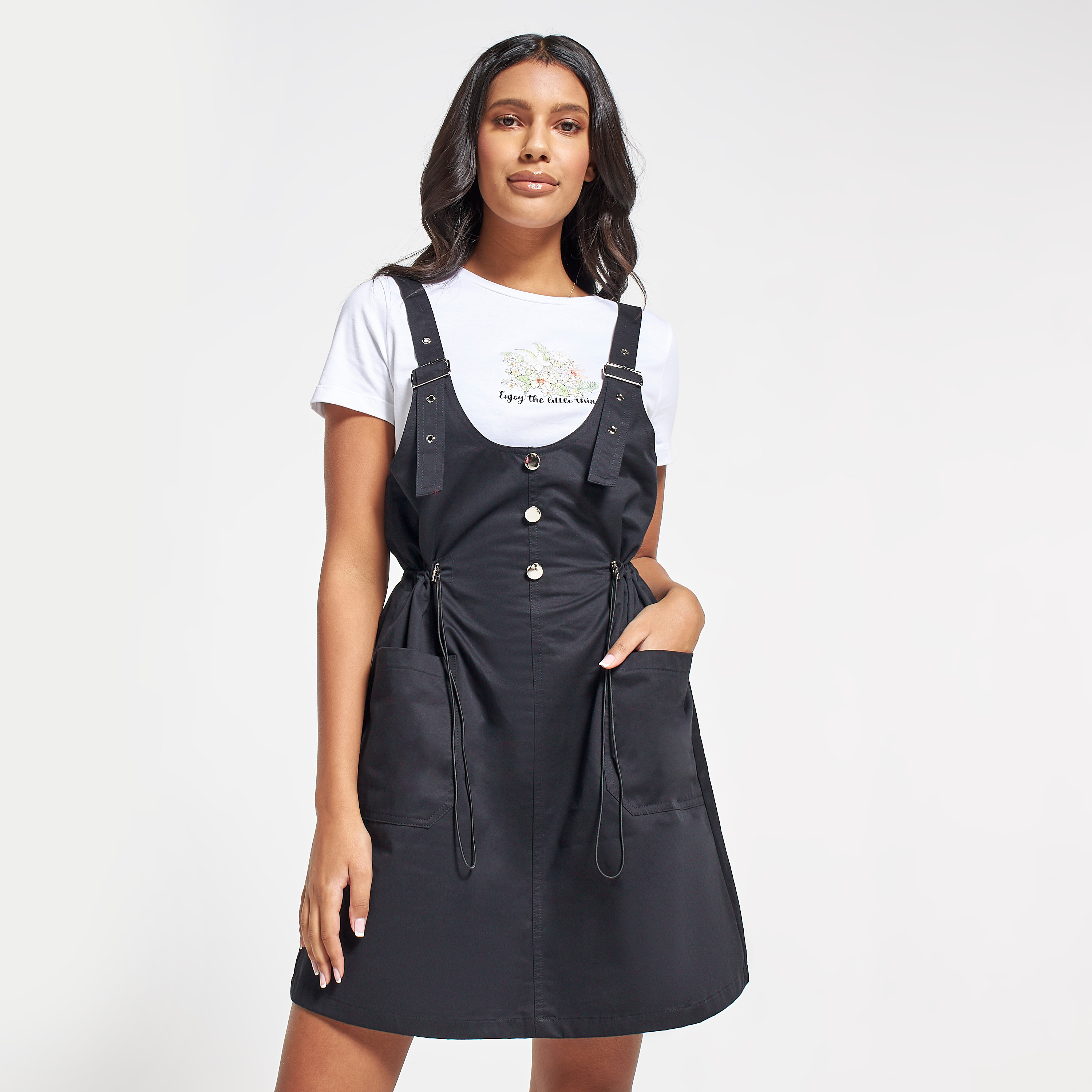 Denim pinafore cheap dress sportsgirl