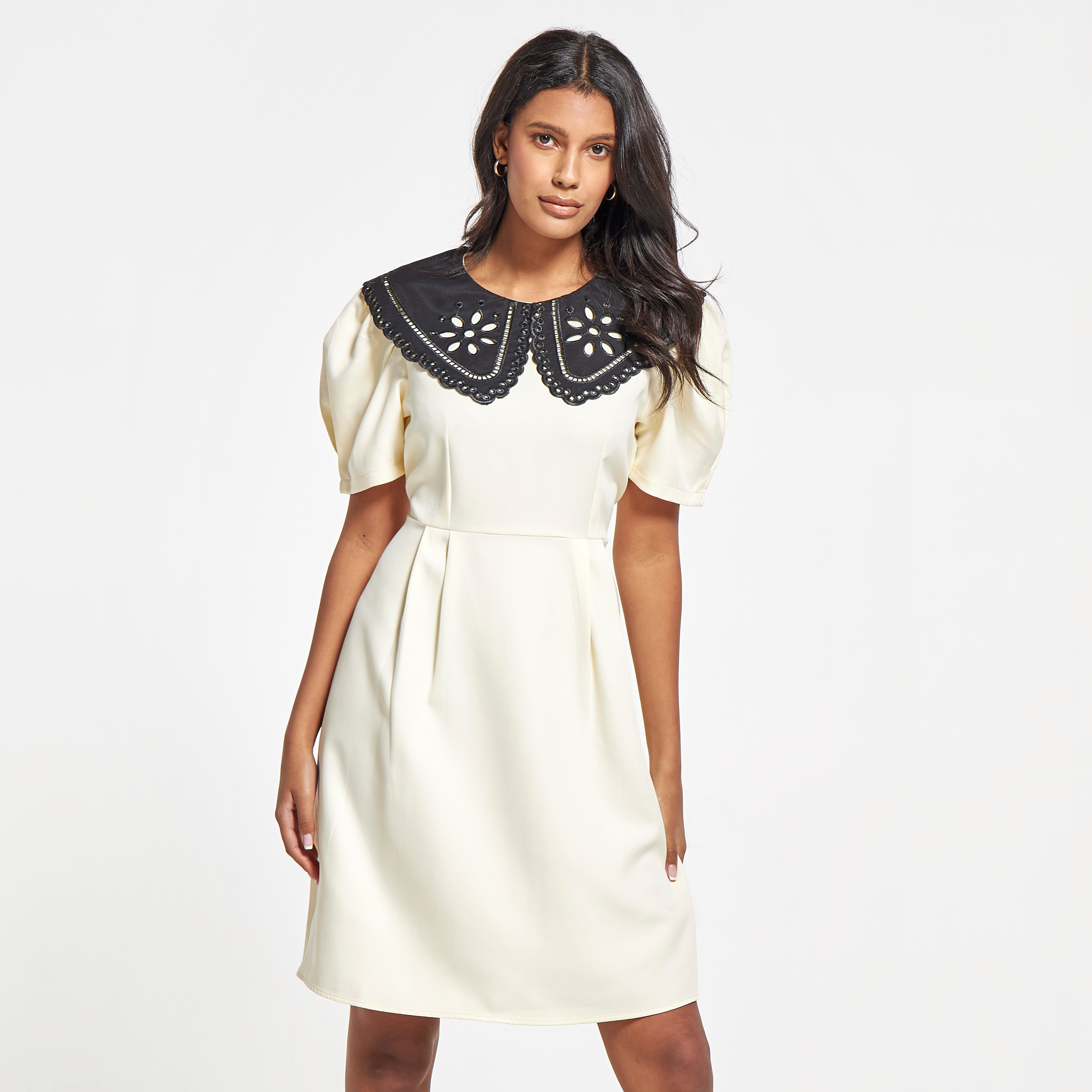 Peter pan shop collar mini dress