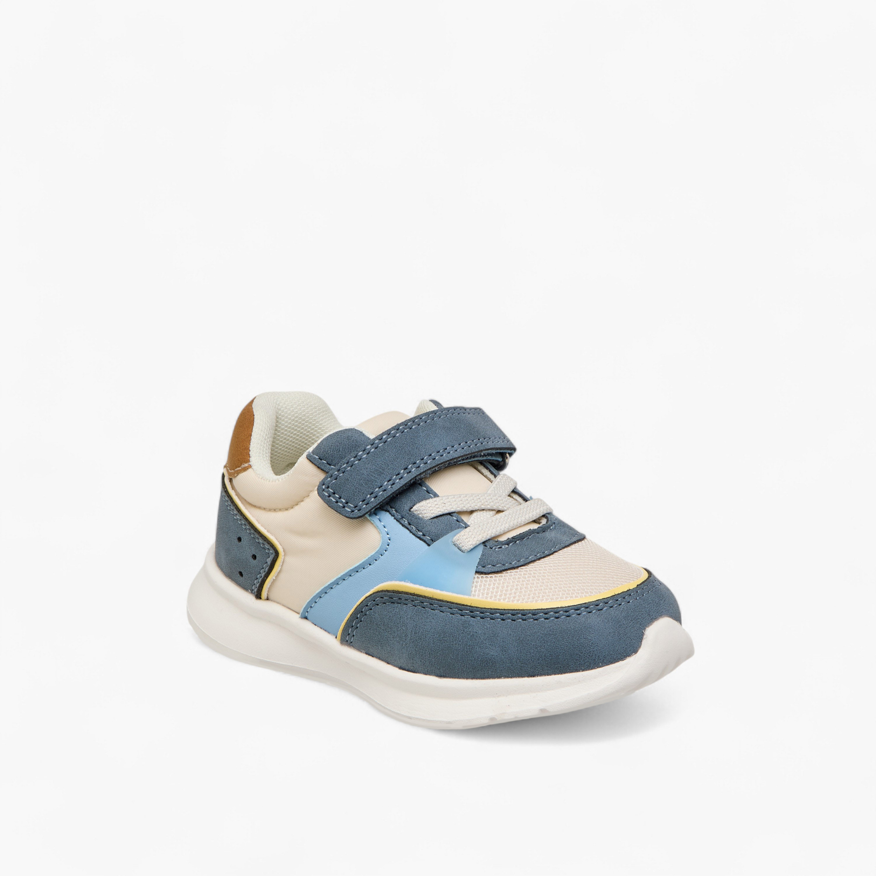Barefeet Panelled Sneakers with Hook and Loop Closure-boys-shoes-sneakers-image-2