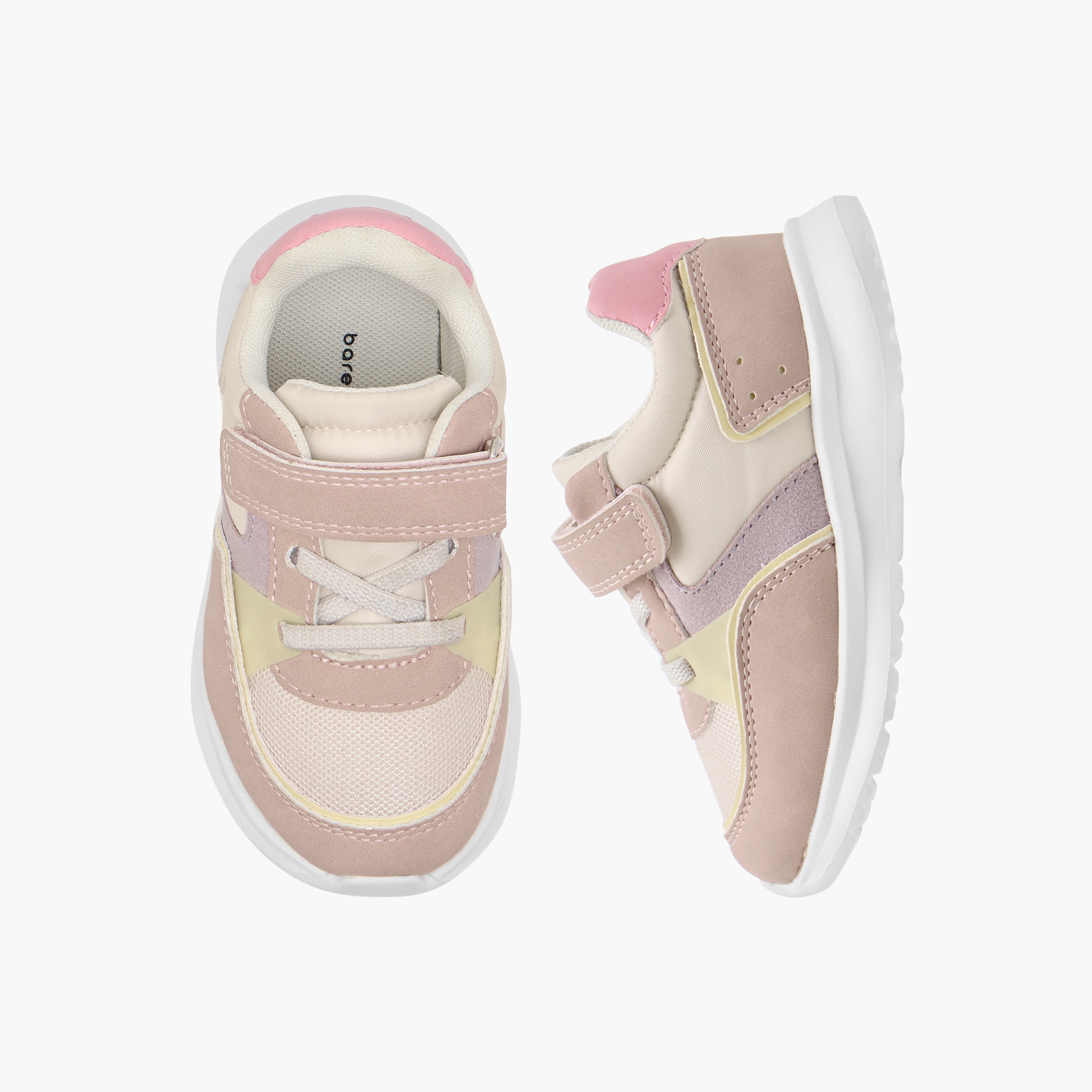 حذاء سنيكرز بقوالب ملونة وشريط إغلاق لاصق من بيرفيت-girls-shoes-sneakers-image-1