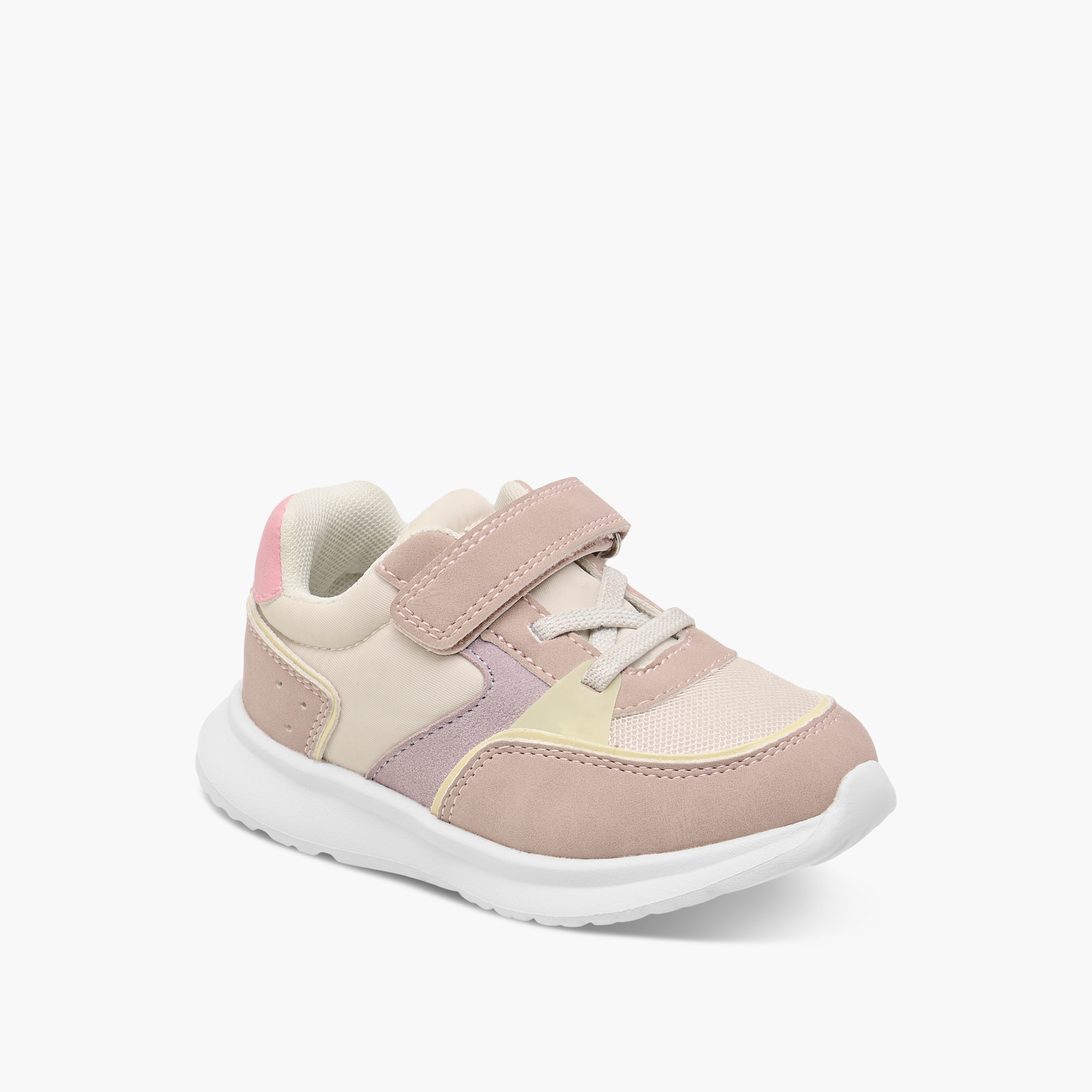 حذاء سنيكرز بقوالب ملونة وشريط إغلاق لاصق من بيرفيت-girls-shoes-sneakers-image-2