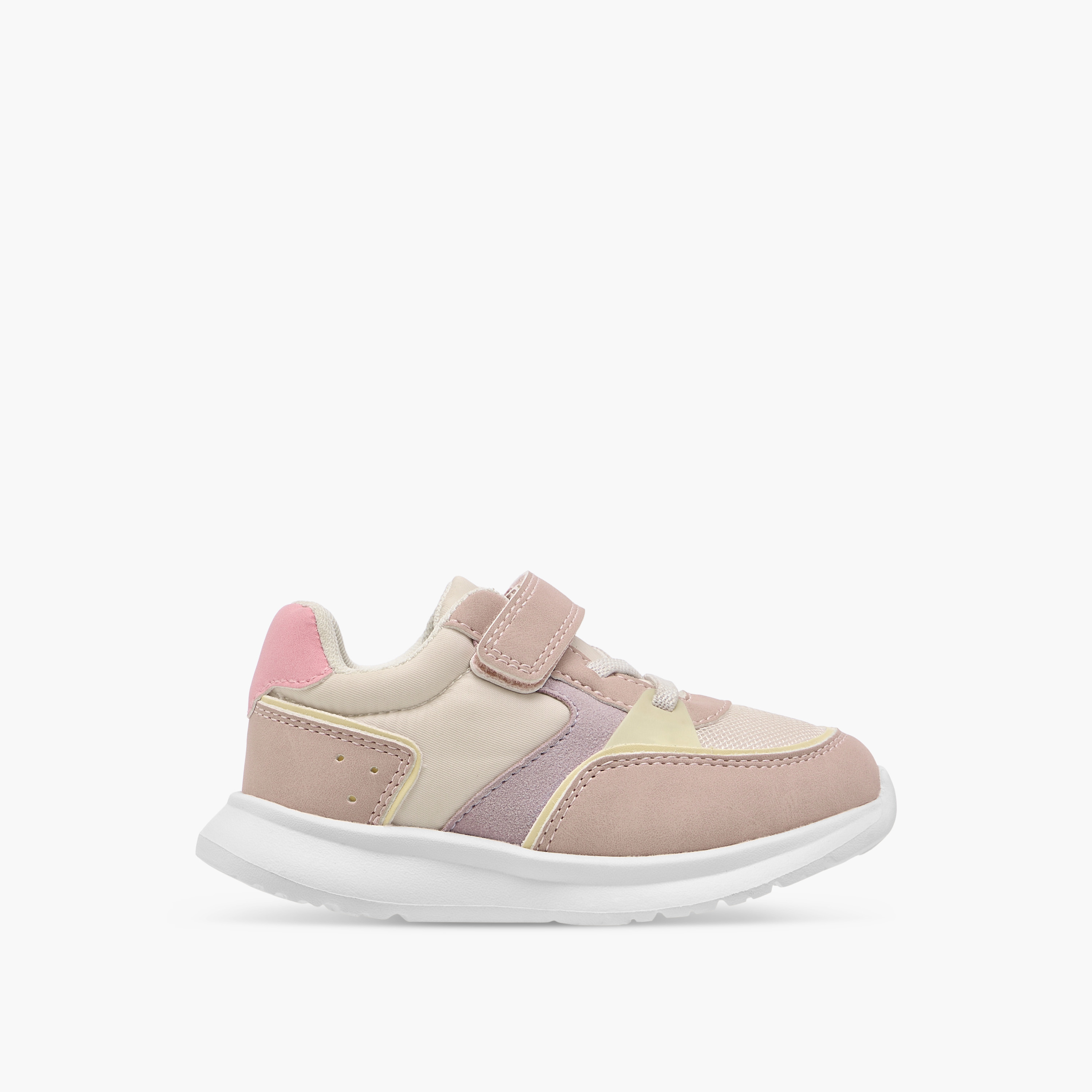 حذاء سنيكرز بقوالب ملونة وشريط إغلاق لاصق من بيرفيت-girls-shoes-sneakers-image-3