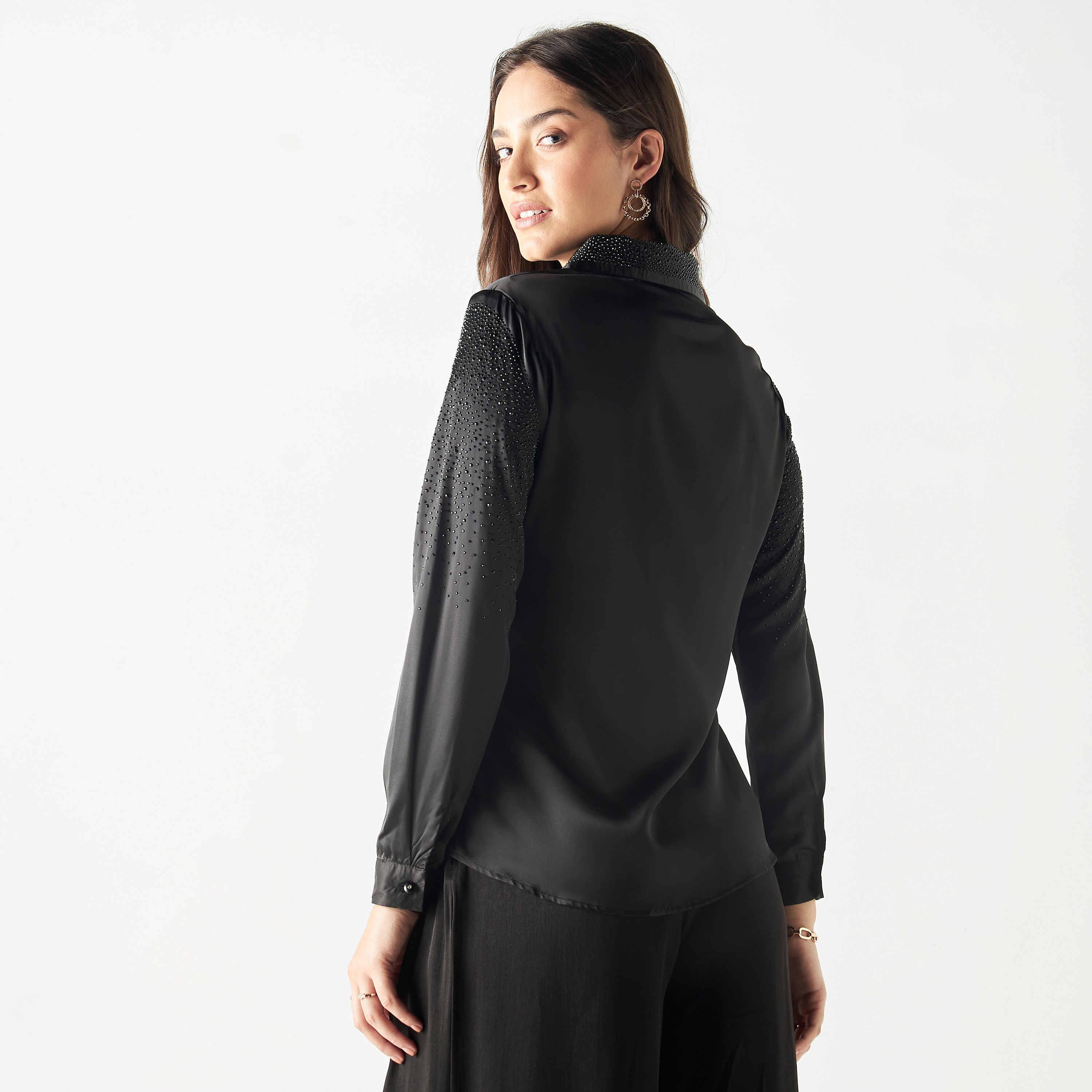 2Xtremz Embellished Shirt with Long Sleeves-women-clothing-shirtsandblouses-shirts-image-3