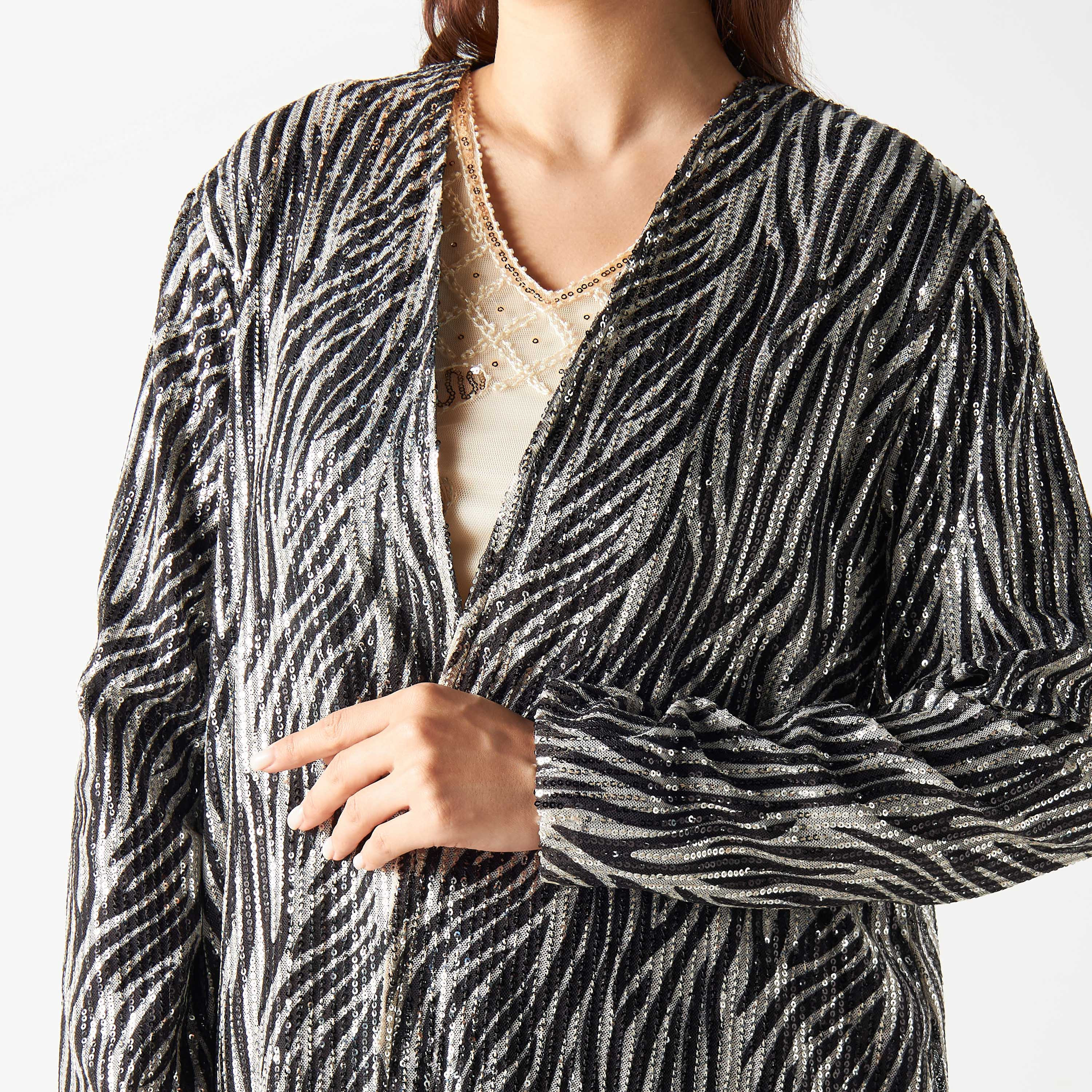 Open front longline clearance cardigan