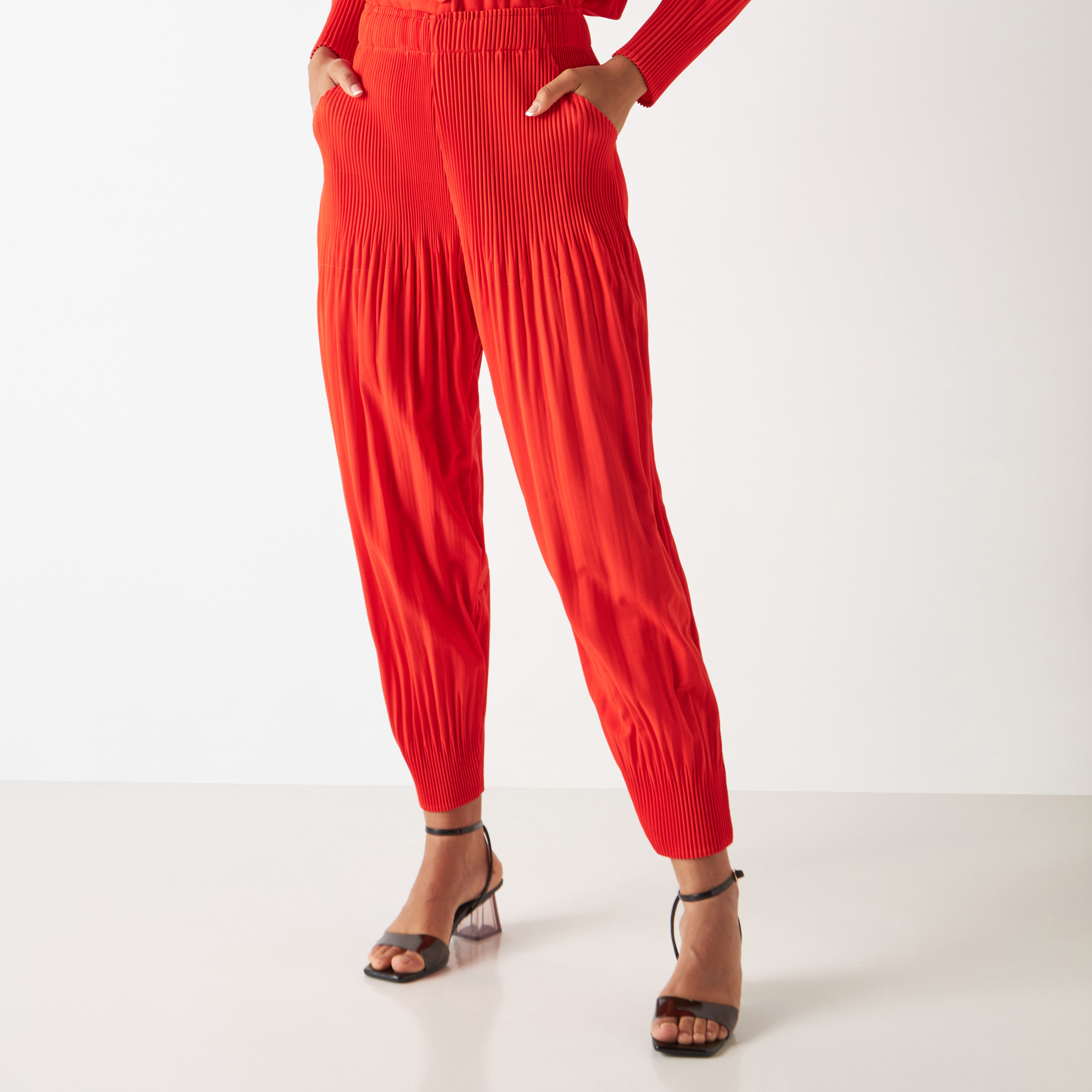 Pleated hot sale harem pants