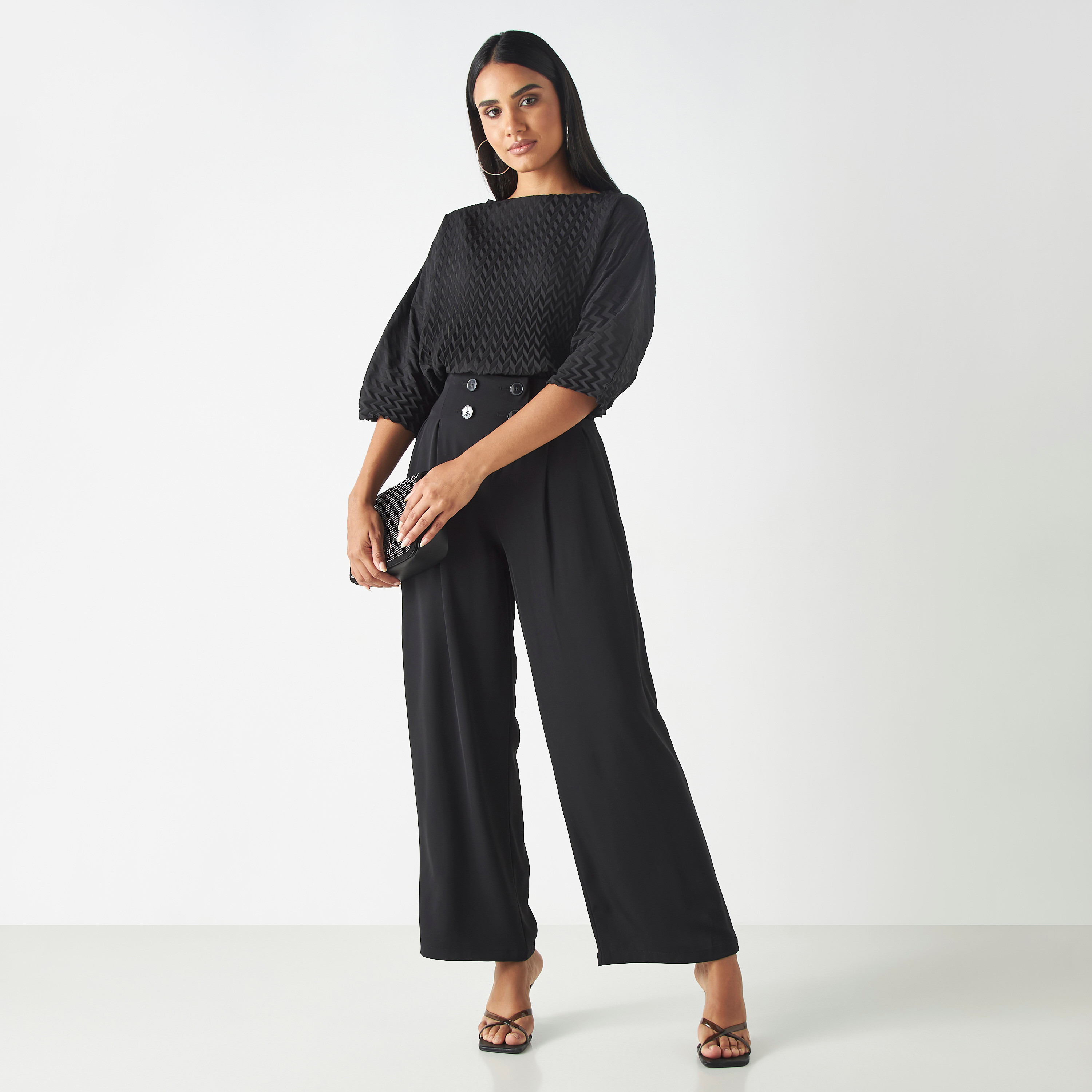 【KIXI】★(UNISEX) Corner Match Wide Training Pants 484468s.jpg