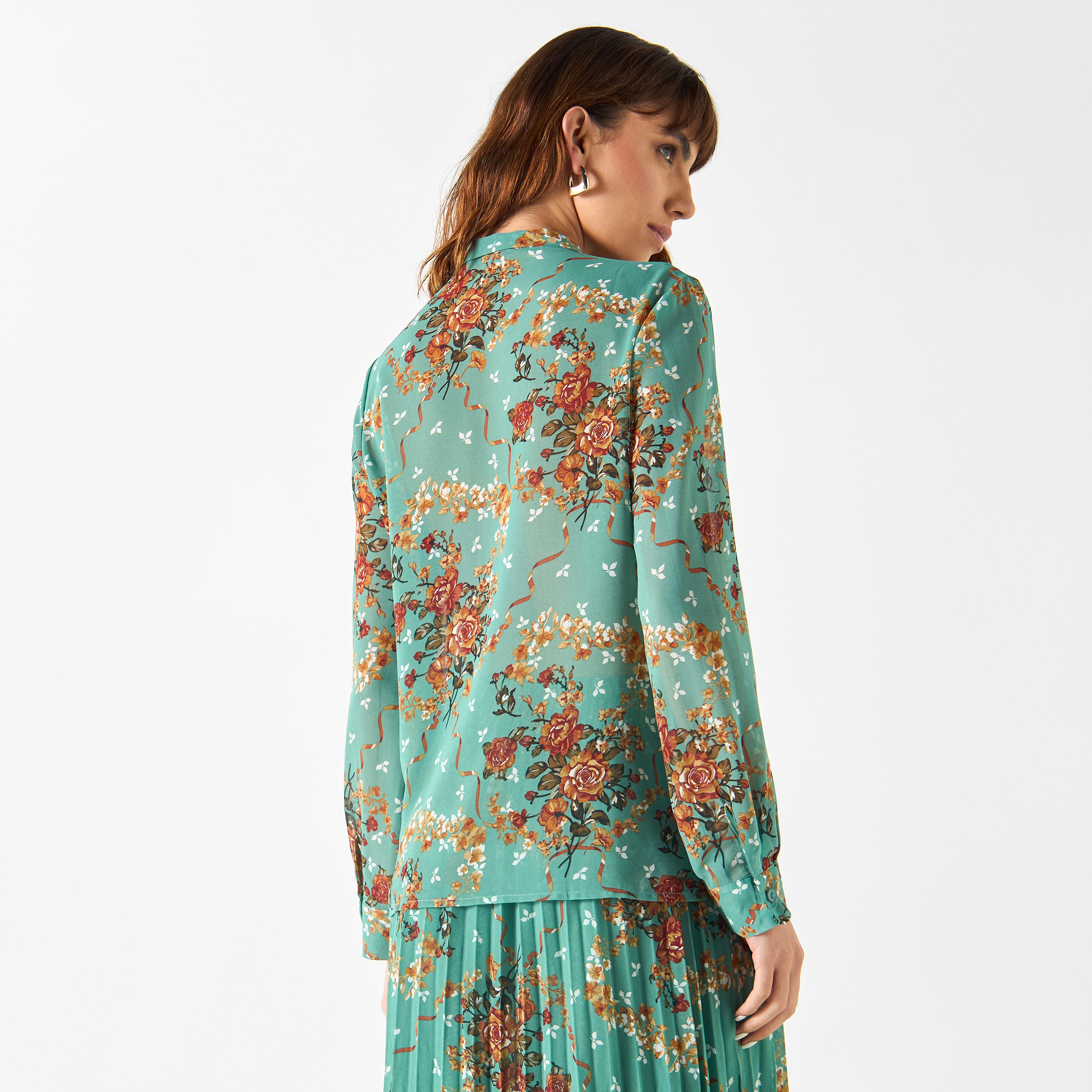 بلوزة بأكمام طويلة وفيونكة وطبعات زهرية تو إكستريمز-women-clothing-shirtsandblouses-blouses-image-14
