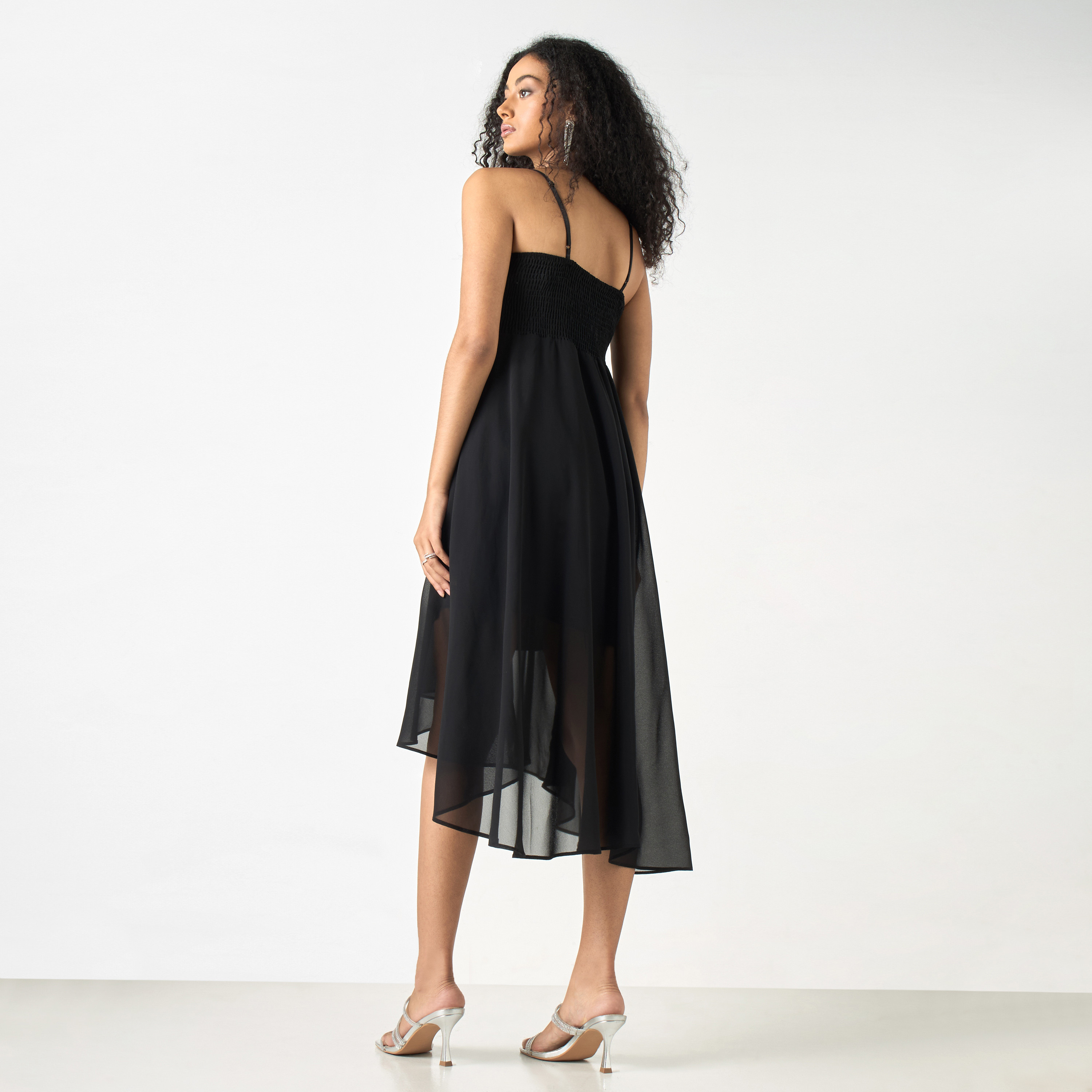 Shop 2Xtremz Embellished A-line Midi Sleeveless Dress Online