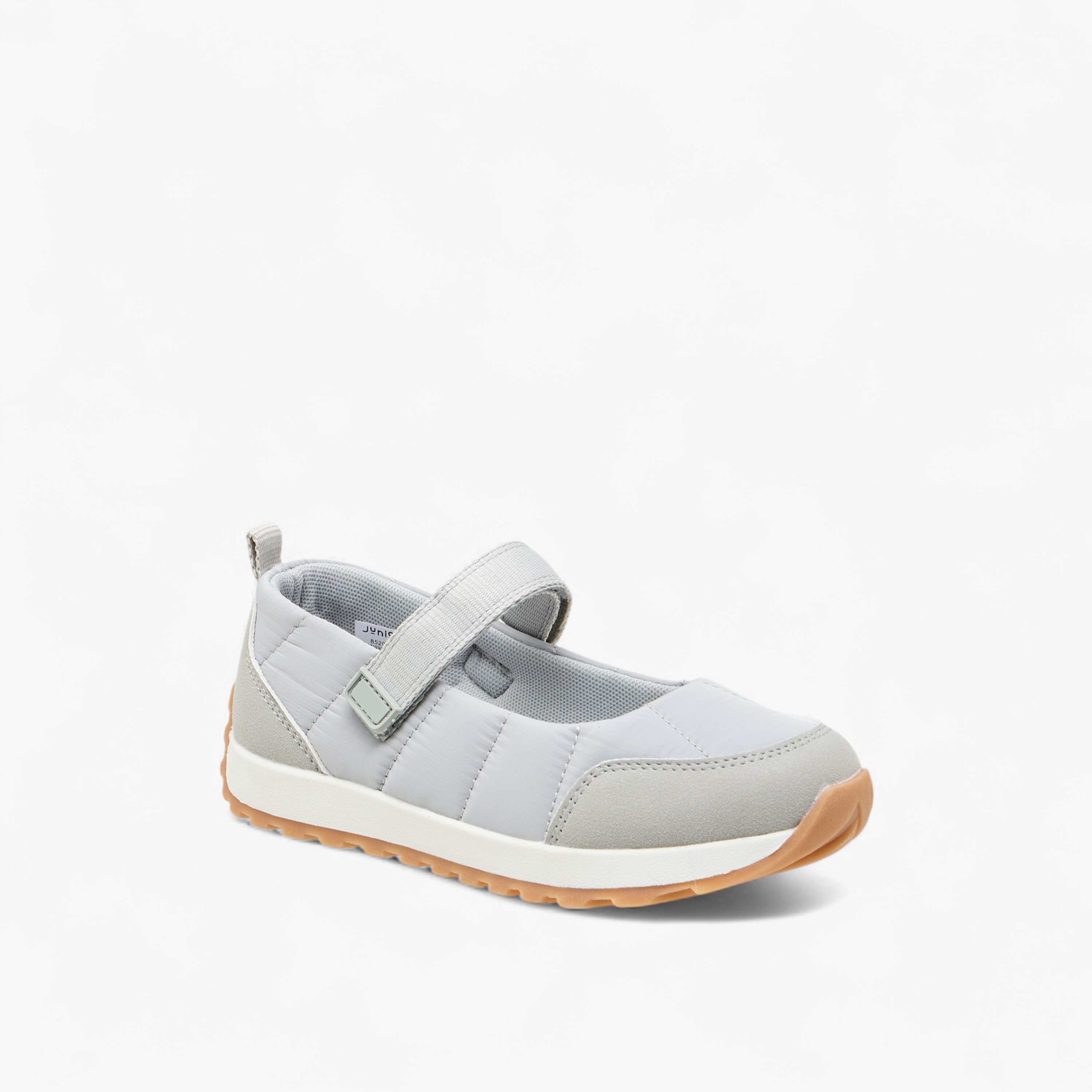 Juniors Textured Mary Jane Shoes with Hook and Loop Closure-girls-shoes-sneakers-image-2