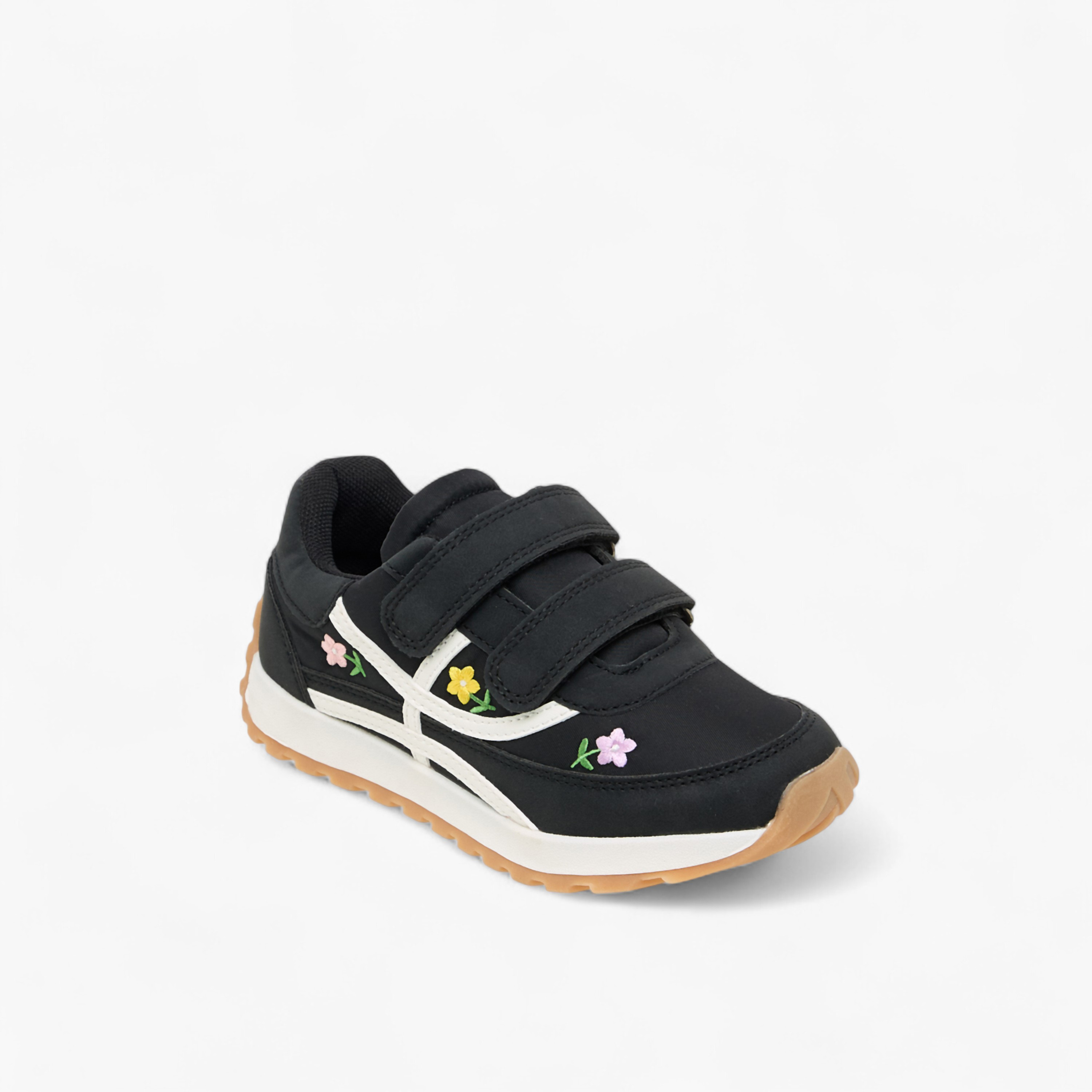 Juniors Girls Floral Embroidered Sneakers-girls-shoes-sneakers-image-2