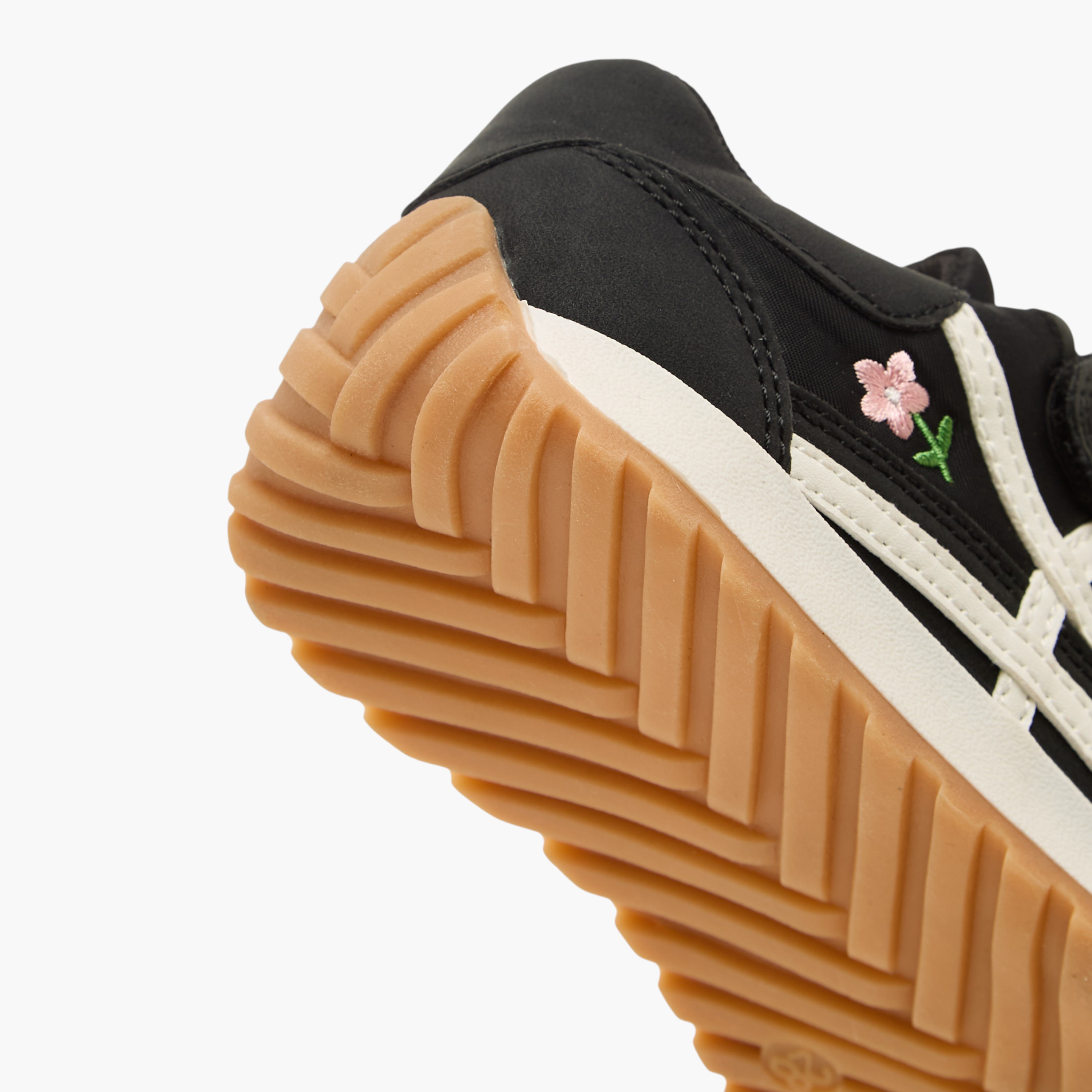 Juniors Girls Floral Embroidered Sneakers-girls-shoes-sneakers-image-5