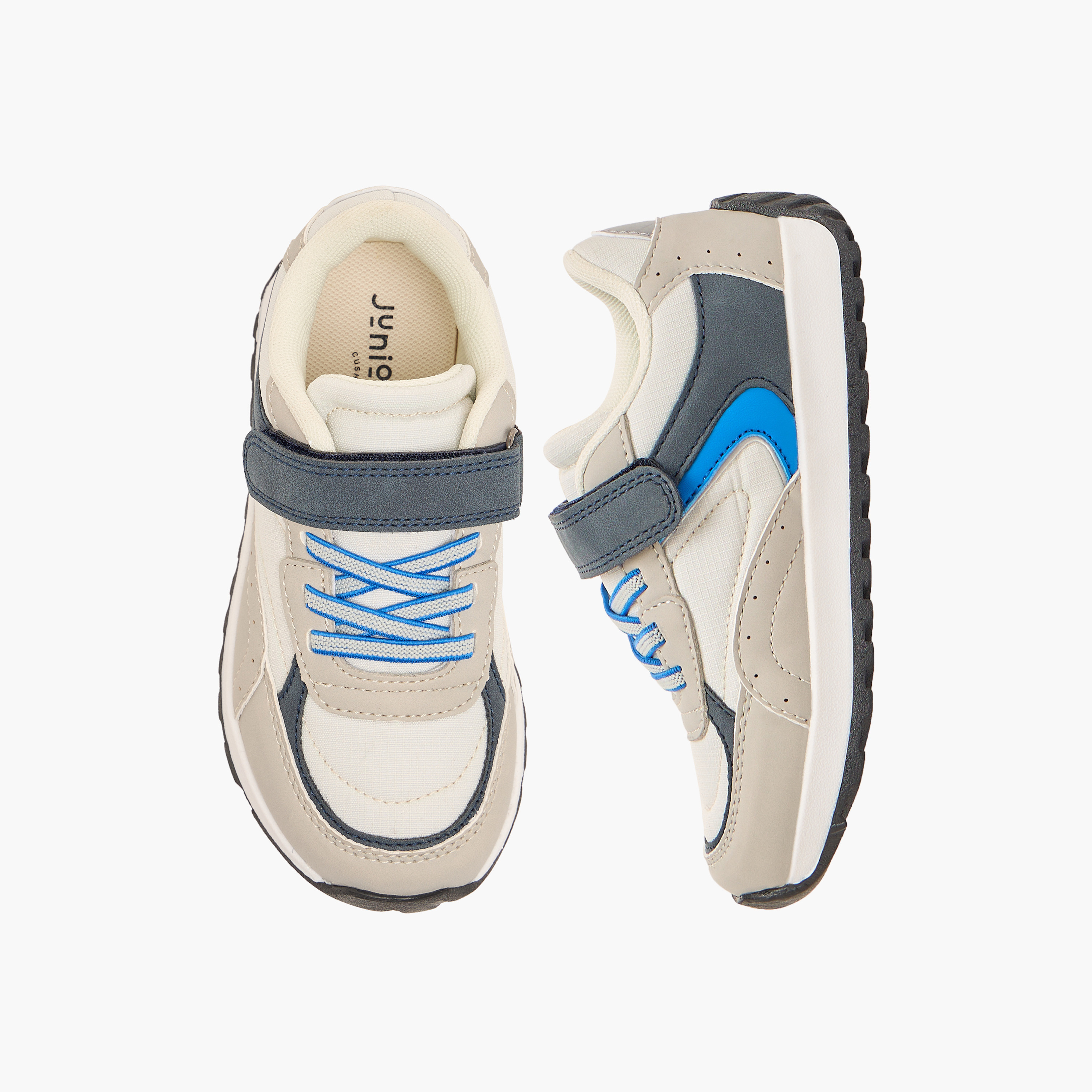Juniors Boys Hook & Loop Ankle Sneakers-boys-shoes-sneakers-image-1