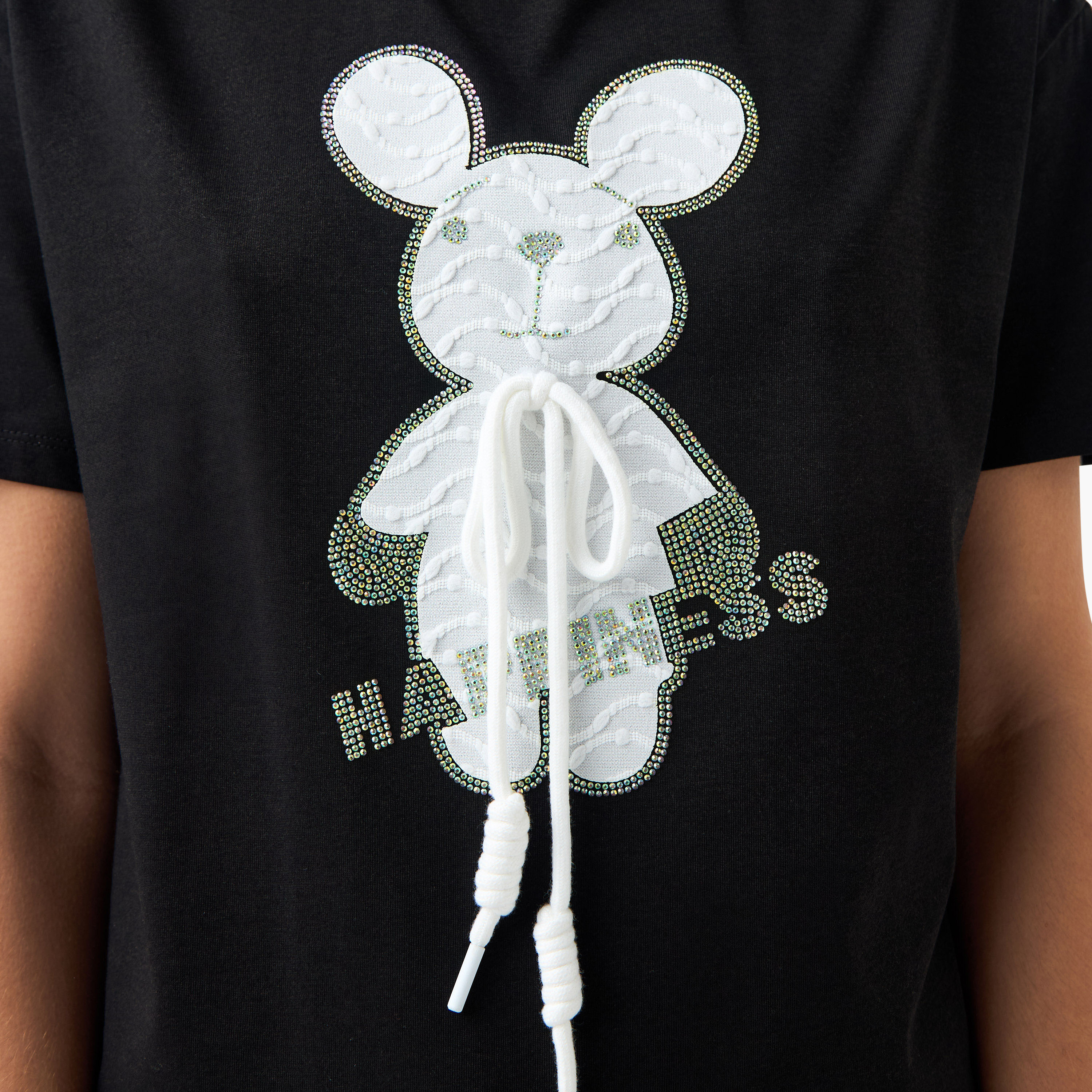 2Xtremz Embellished Crew Neck T-shirt with Short Sleeves-women-clothing-tshirts-image-5