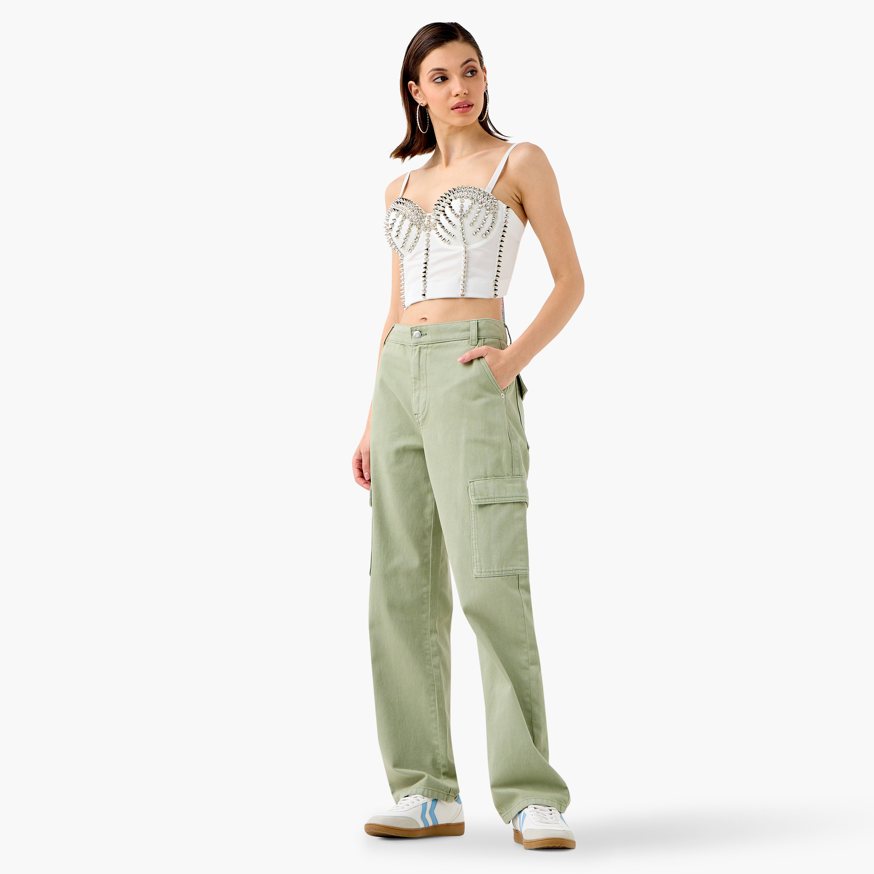 Stud Embellished Strappy Crop Top-women-clothing-shirtsandblouses-blouses-image-2