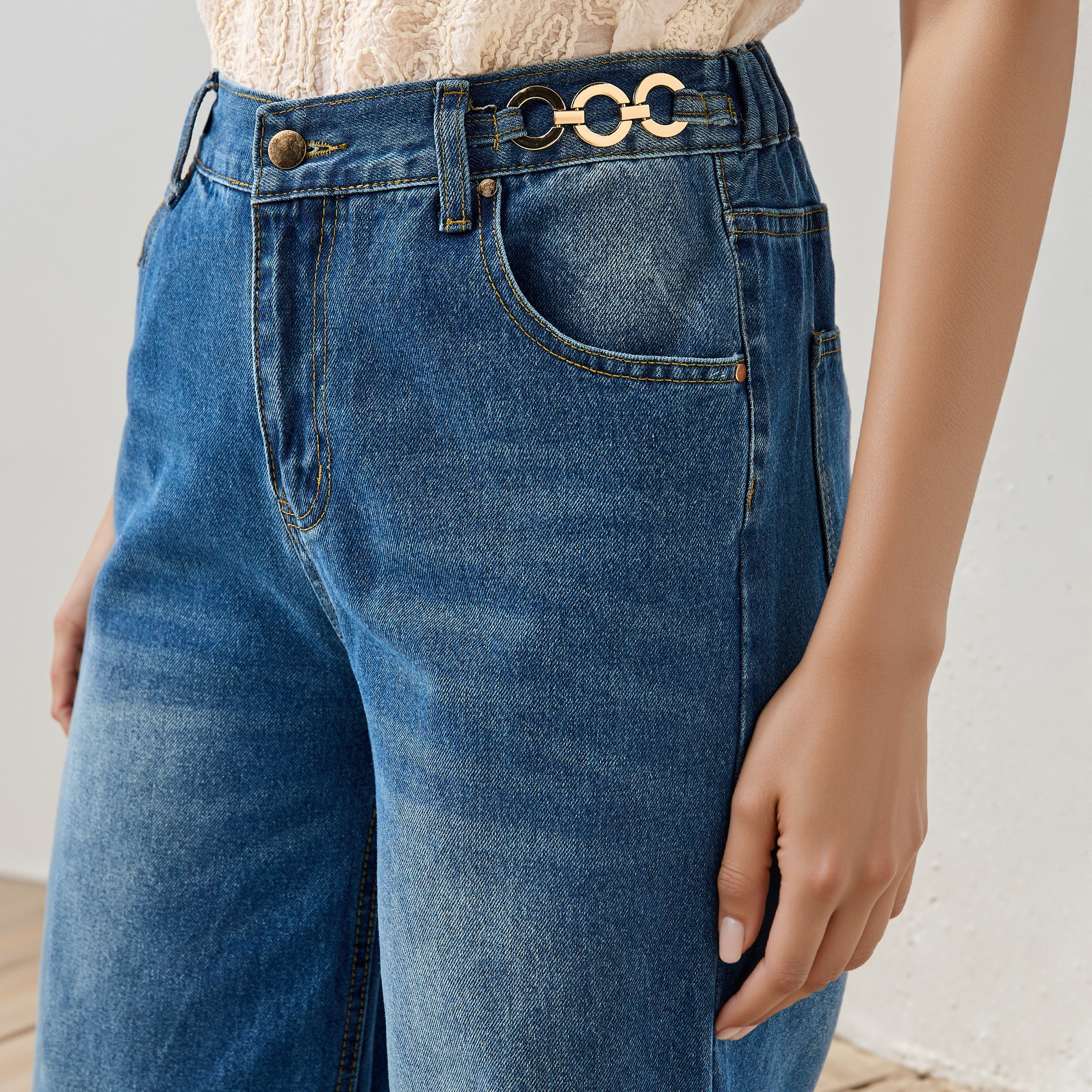 2Xtremz Straight Fit Jeans with Chain Detail and Pockets-women-clothing-bottoms-jeans-image-4