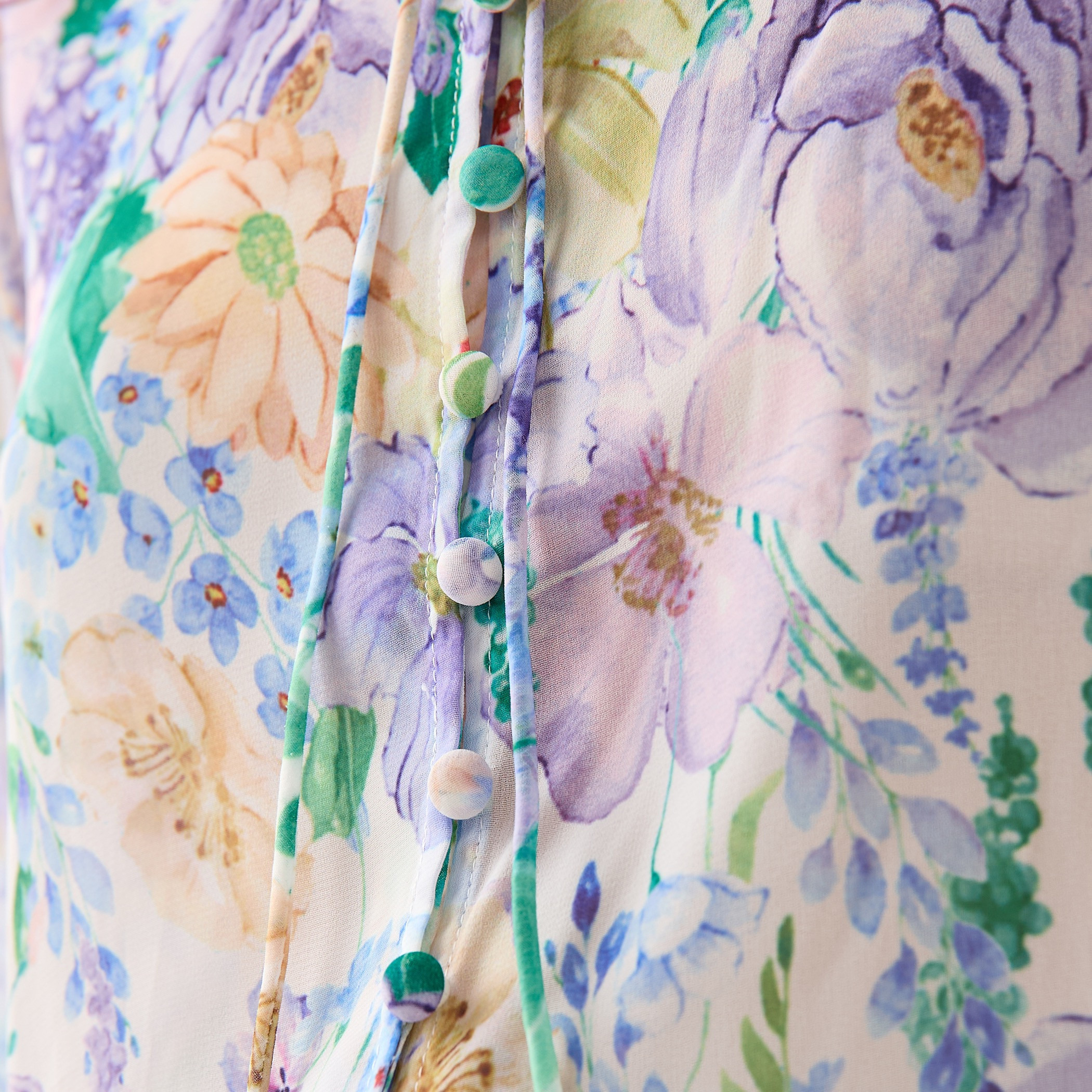 2Xtremz Floral Print Top with Tie-Up Neck and Long Sleeves-women-clothing-shirtsandblouses-blouses-image-5