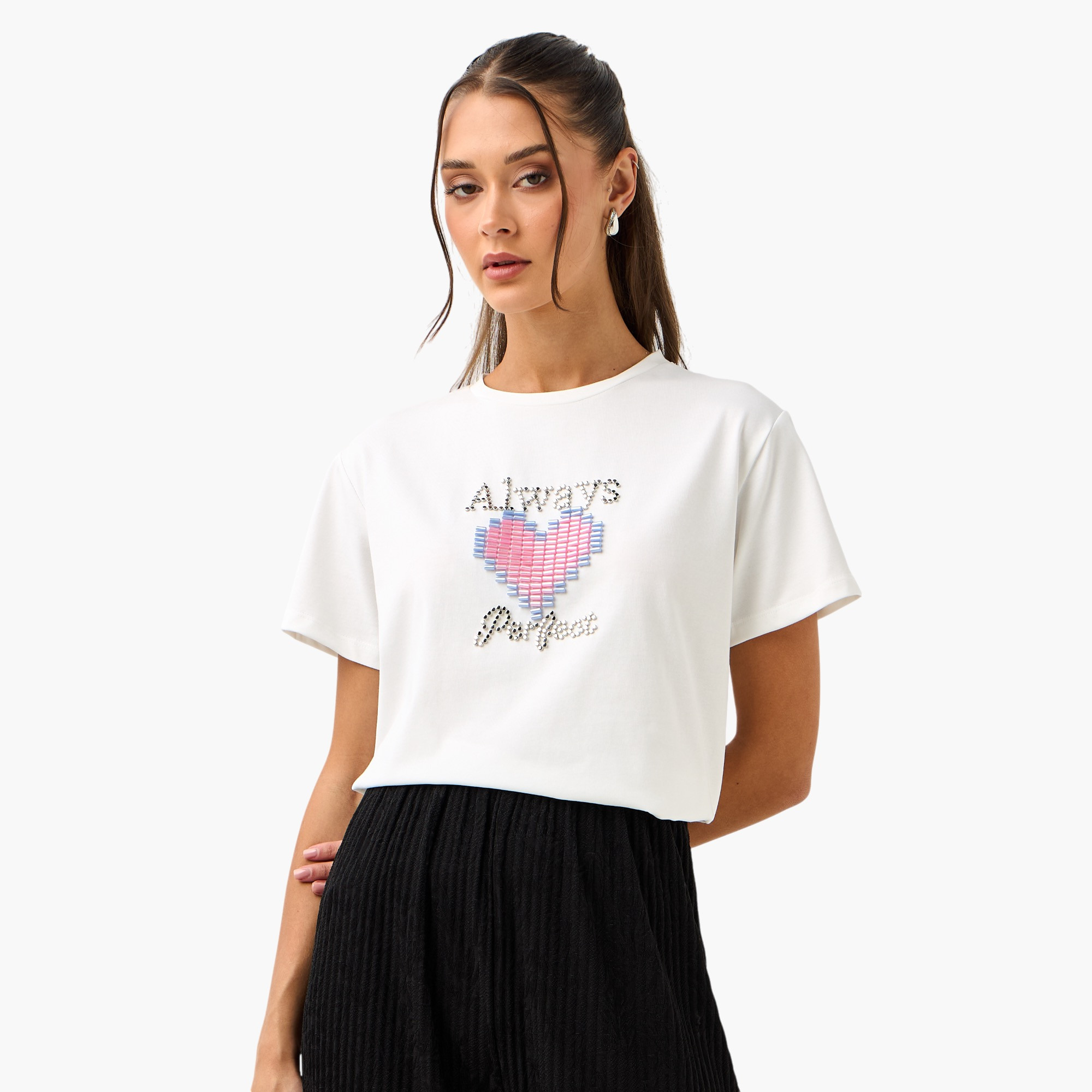 2Xtremz Graphic Embellished T-shirt-women-clothing-tshirts-image-1