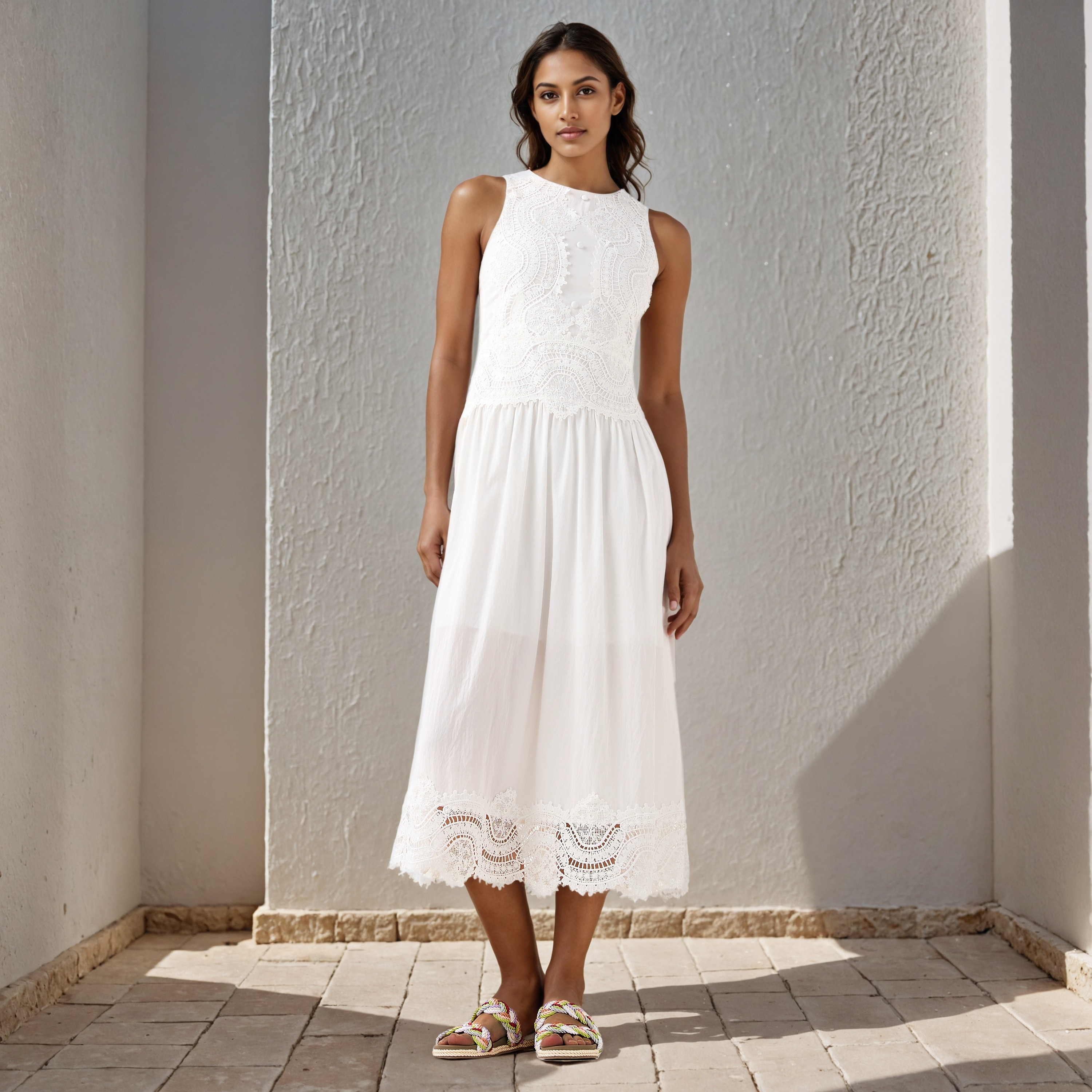 2Xtremz Lace Detail Sleeveless Midi Dress-women-clothing-dresses-image-1