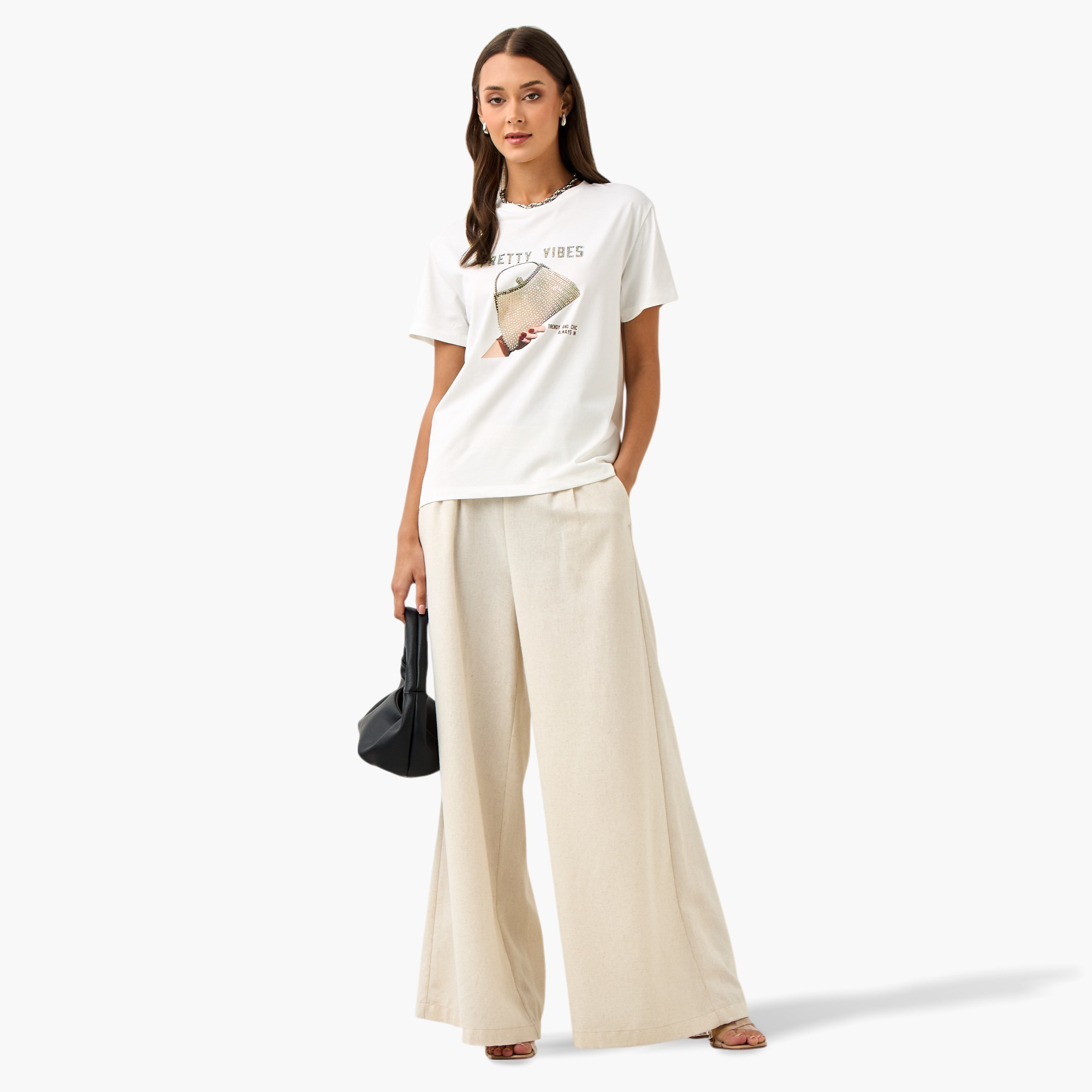 2Xtremz Embellished T-shirt with Round Neck-women-clothing-tshirts-image-2