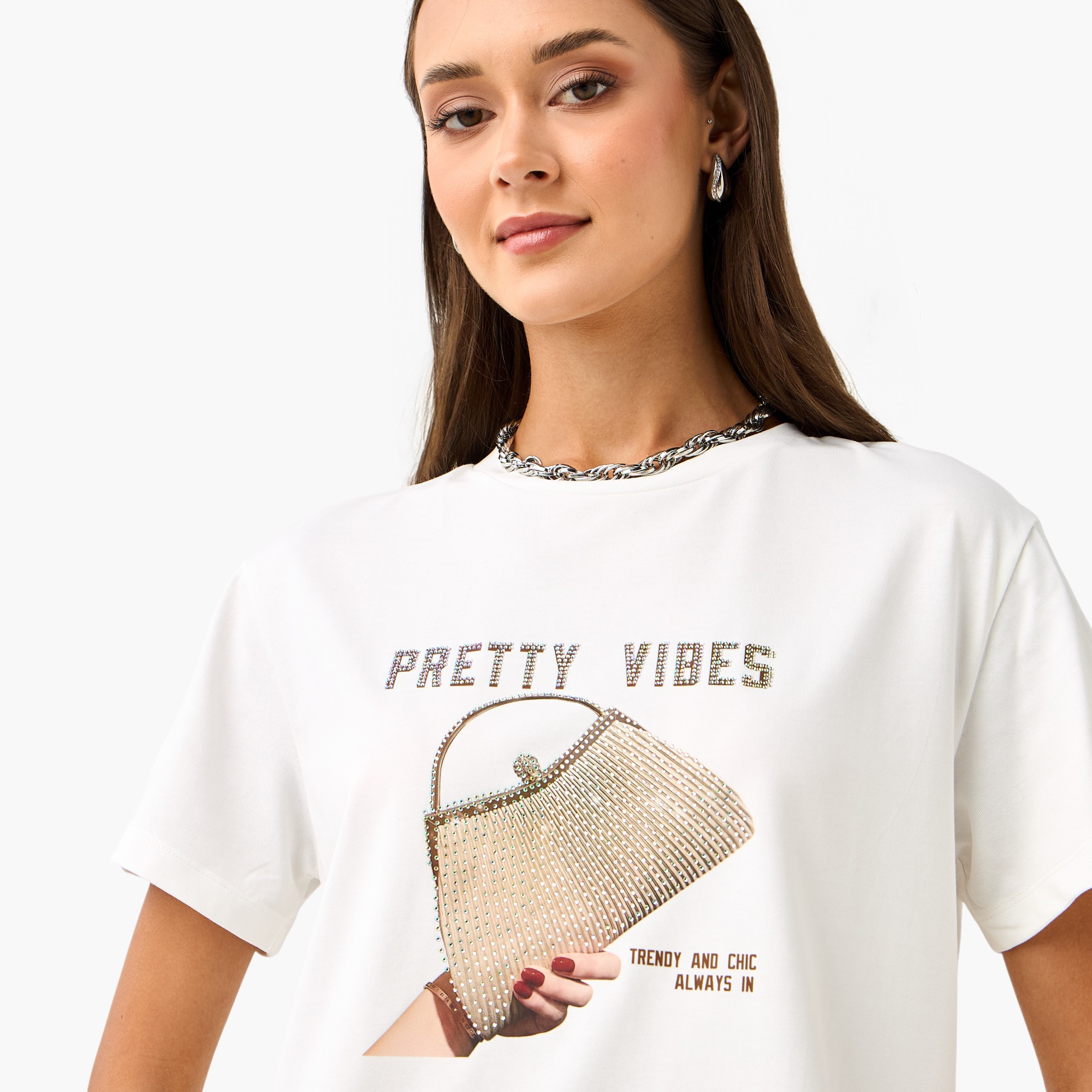 2Xtremz Embellished T-shirt with Round Neck-women-clothing-tshirts-image-4