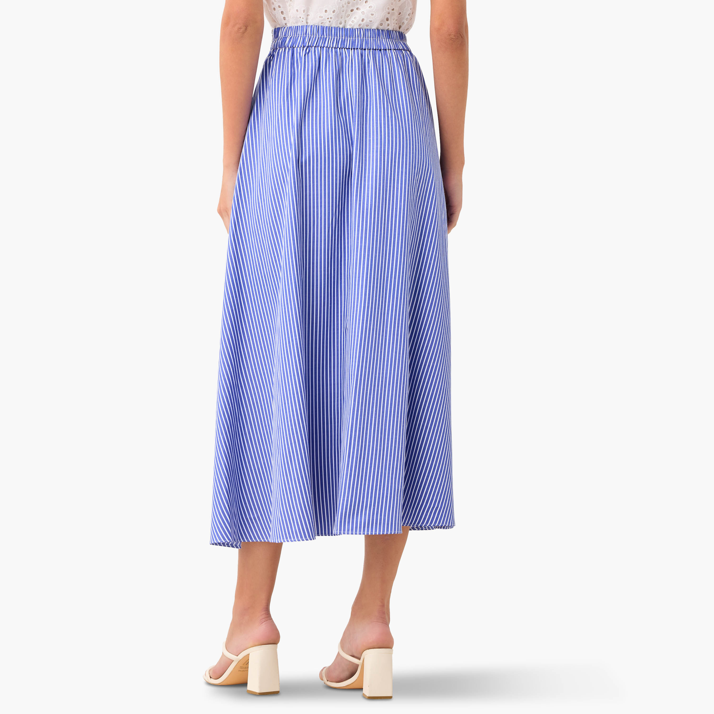 تنورة ماكسي بقصّة إيه لاين مقلمة مع جيوب من تو إكستريمز-women-clothing-bottoms-skirts-image-3