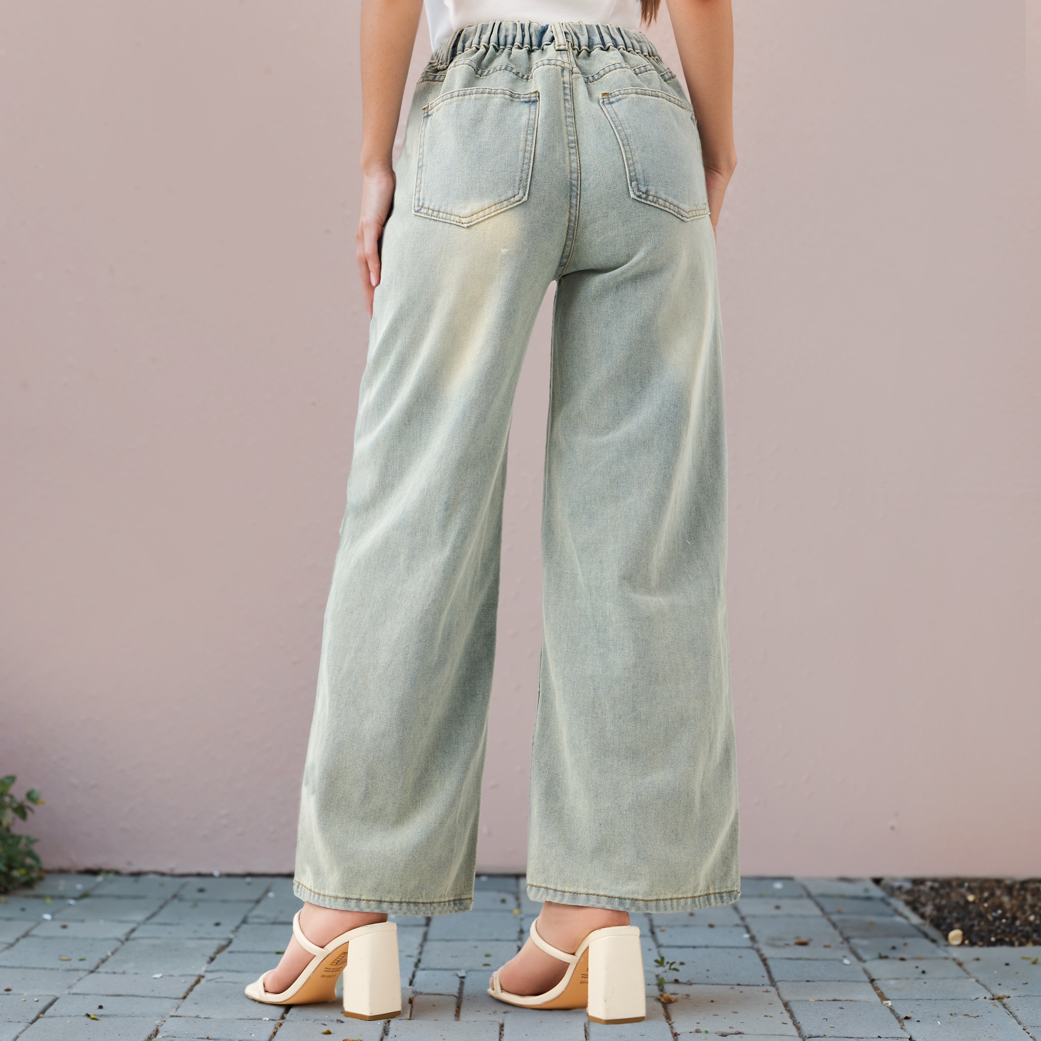 2Xtremz Rhinestone Embellished Regular Fit Linen Blend Jeans with Pockets-women-clothing-bottoms-jeans-image-3
