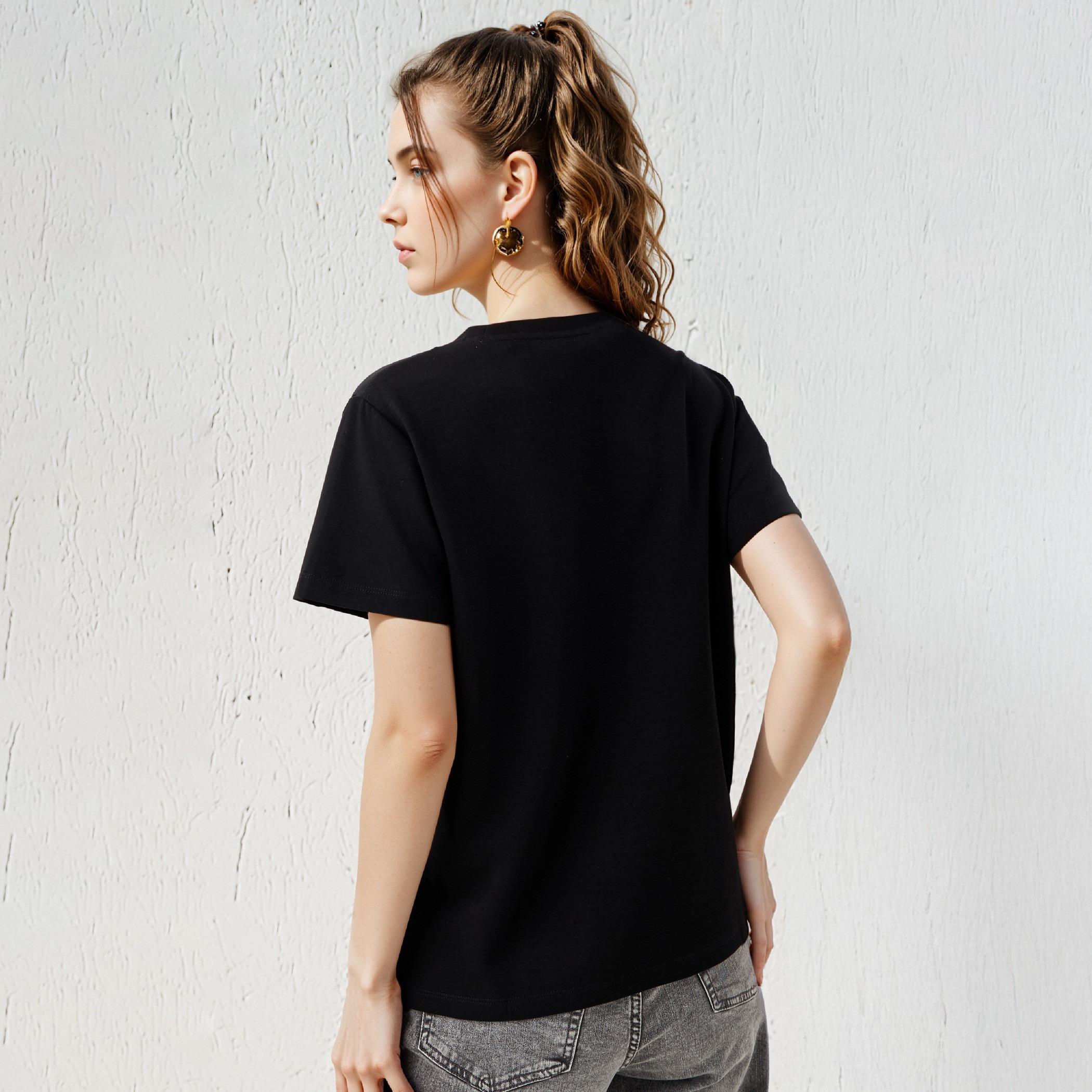 2Xtremz Bow Accent Crew Neck T-shirt-women-clothing-tshirts-image-3