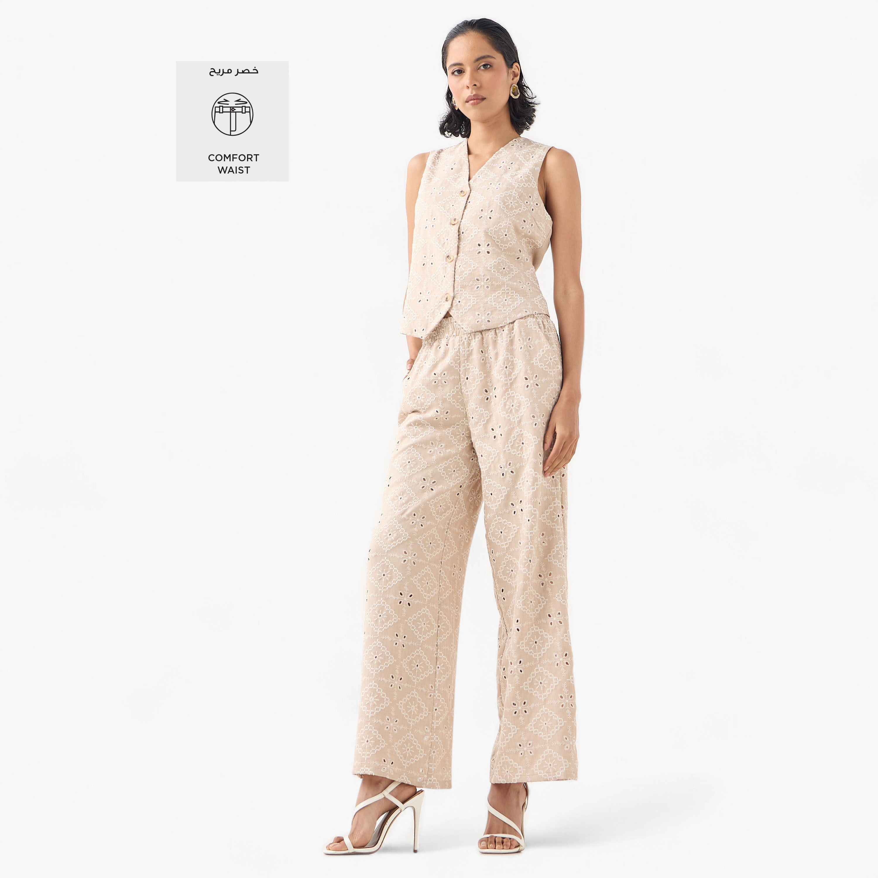 2Xtremz Schiffli Trousers with Elastic Waist-women-clothing-bottoms-trousers-image-2
