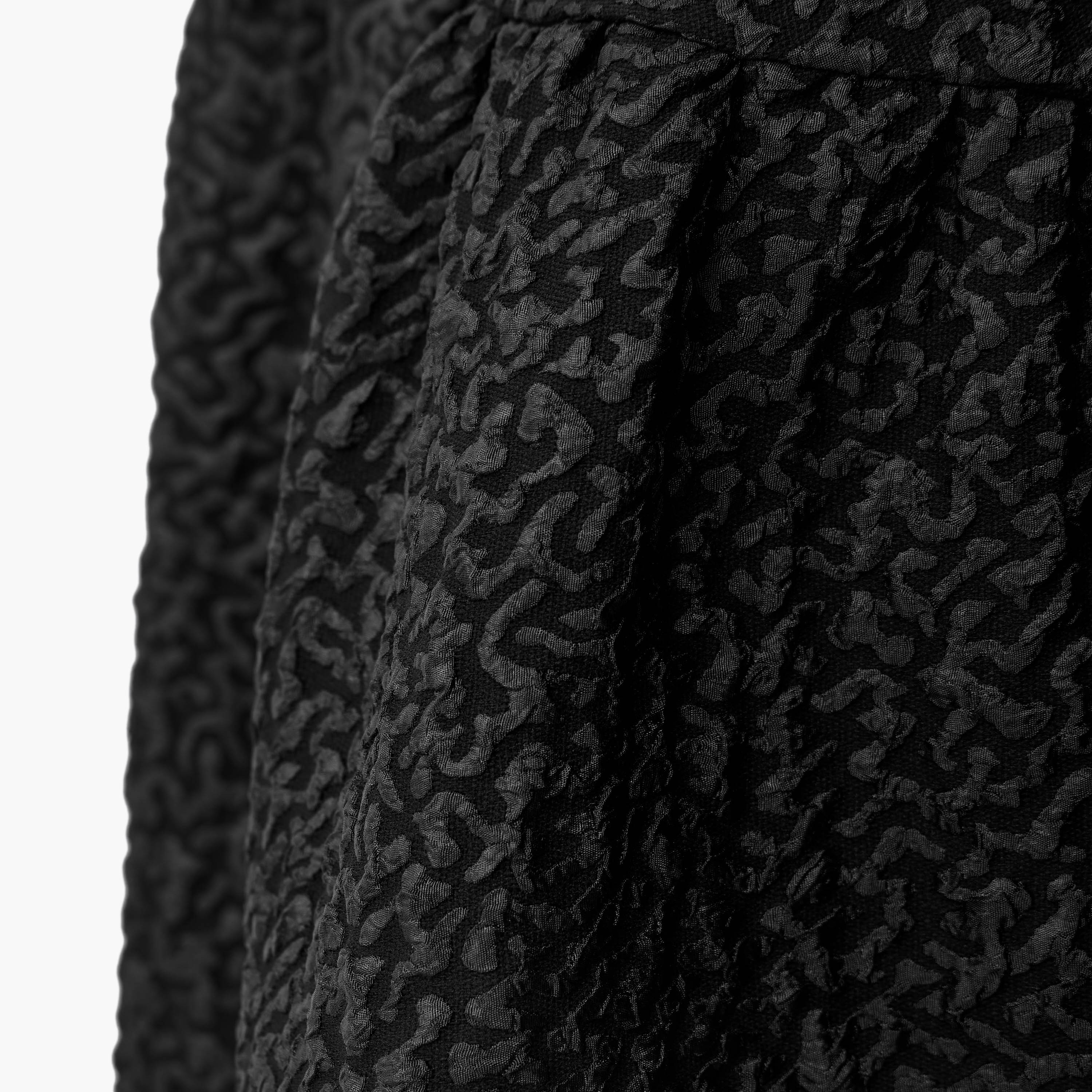 2Xtremz Textured A-Line Midi Dress with Puff Sleeves-women-clothing-dresses-image-5