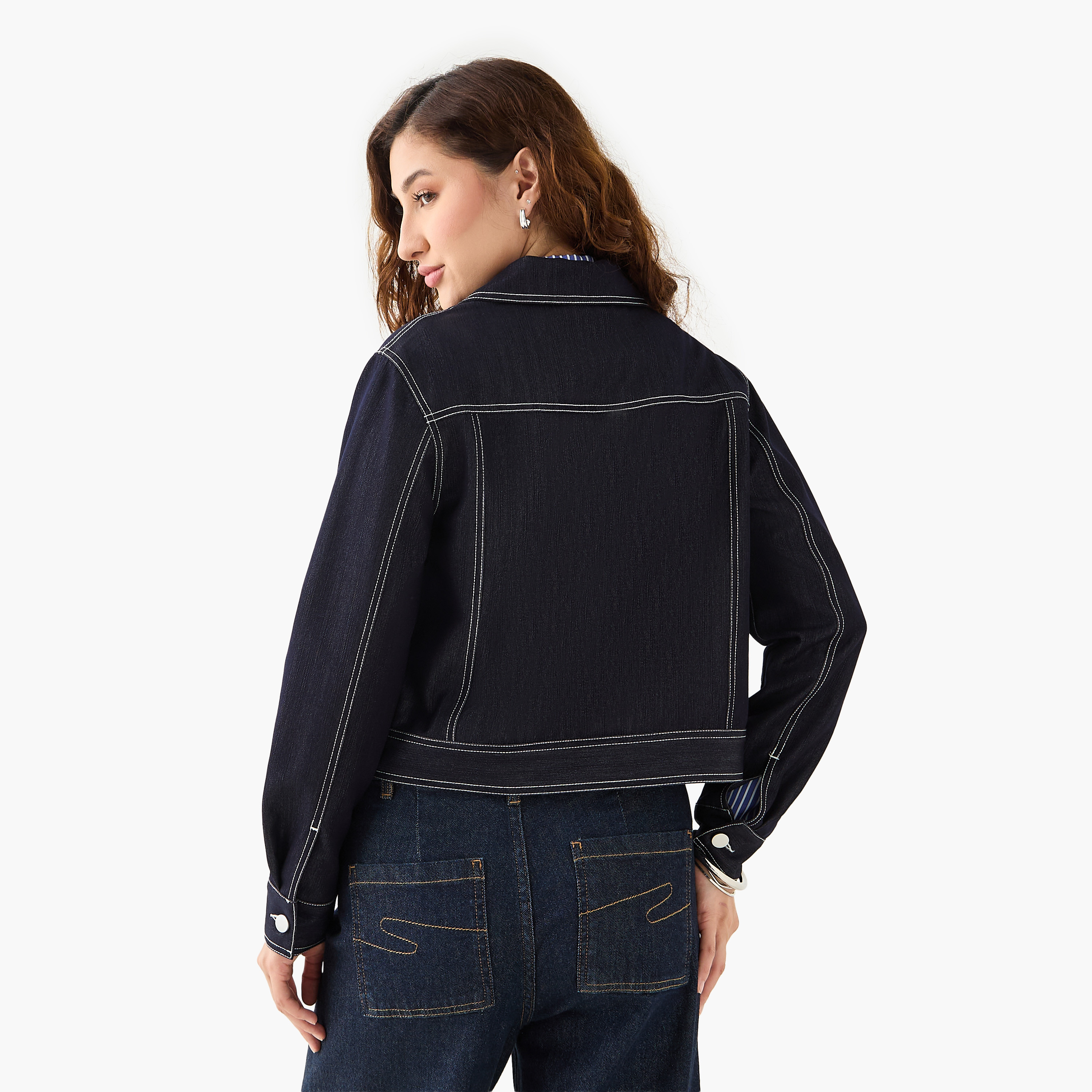 2Xtremz Flap Pocket Trucker Jacket-women-winterwear-coatsandjackets-jackets-image-8