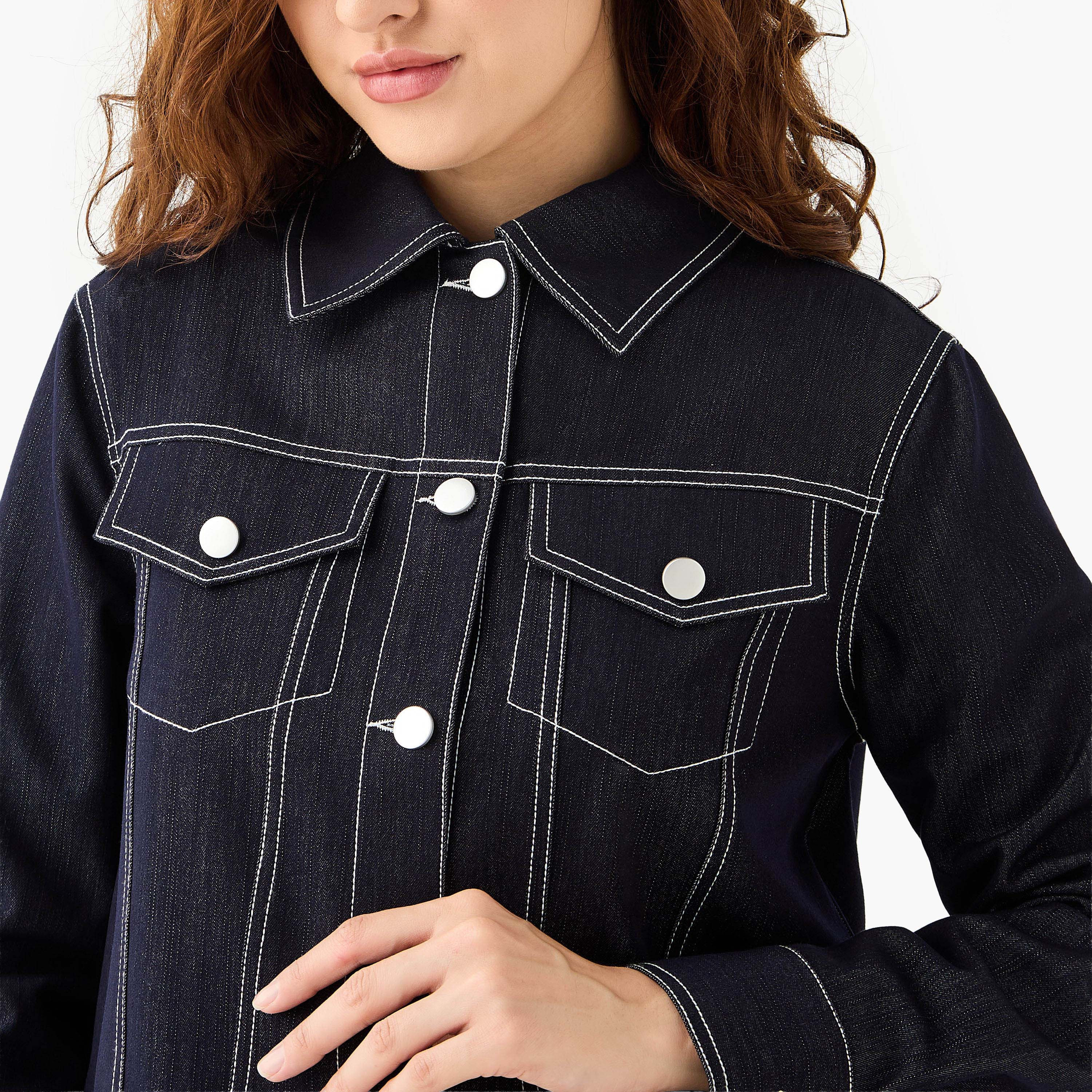 2Xtremz Flap Pocket Trucker Jacket-women-winterwear-coatsandjackets-jackets-image-9
