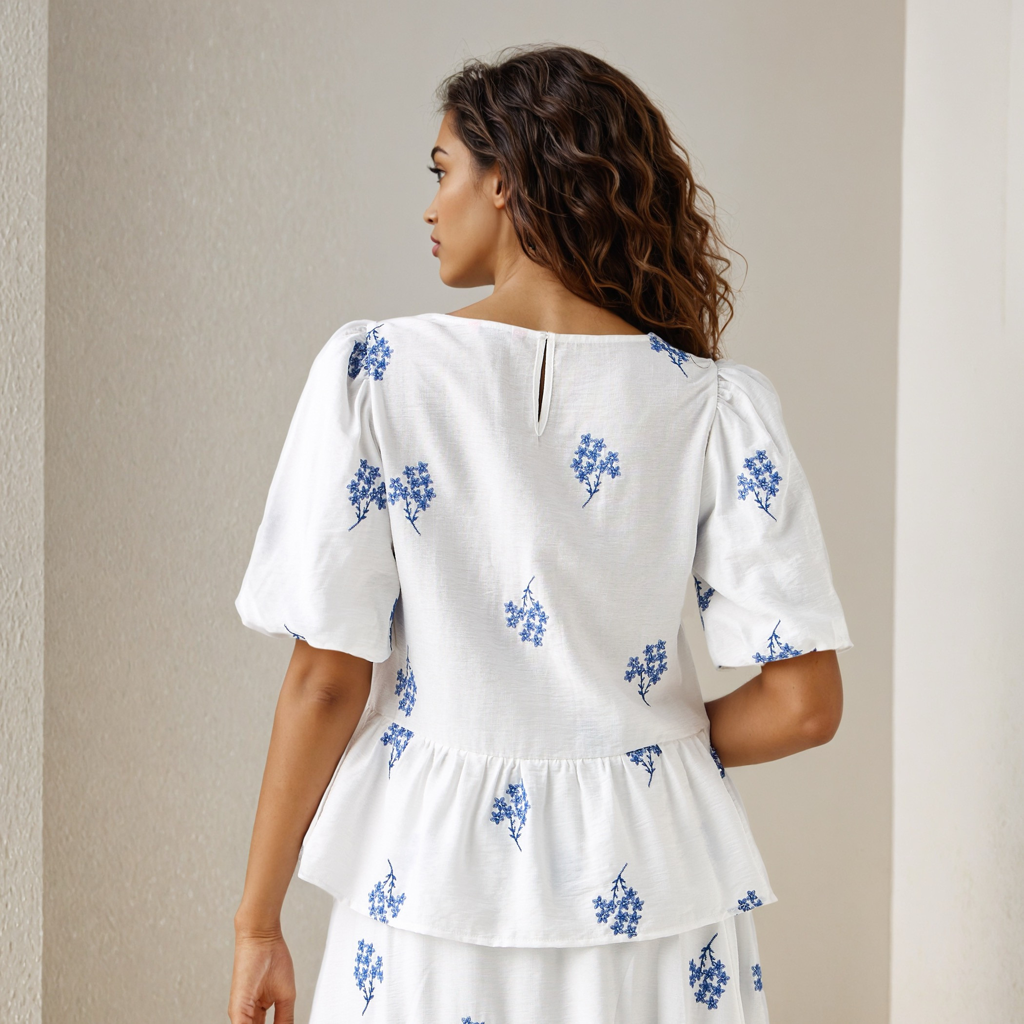 2Xtremz Embroidered V-neck Peplum Top-women-clothing-shirtsandblouses-blouses-image-3