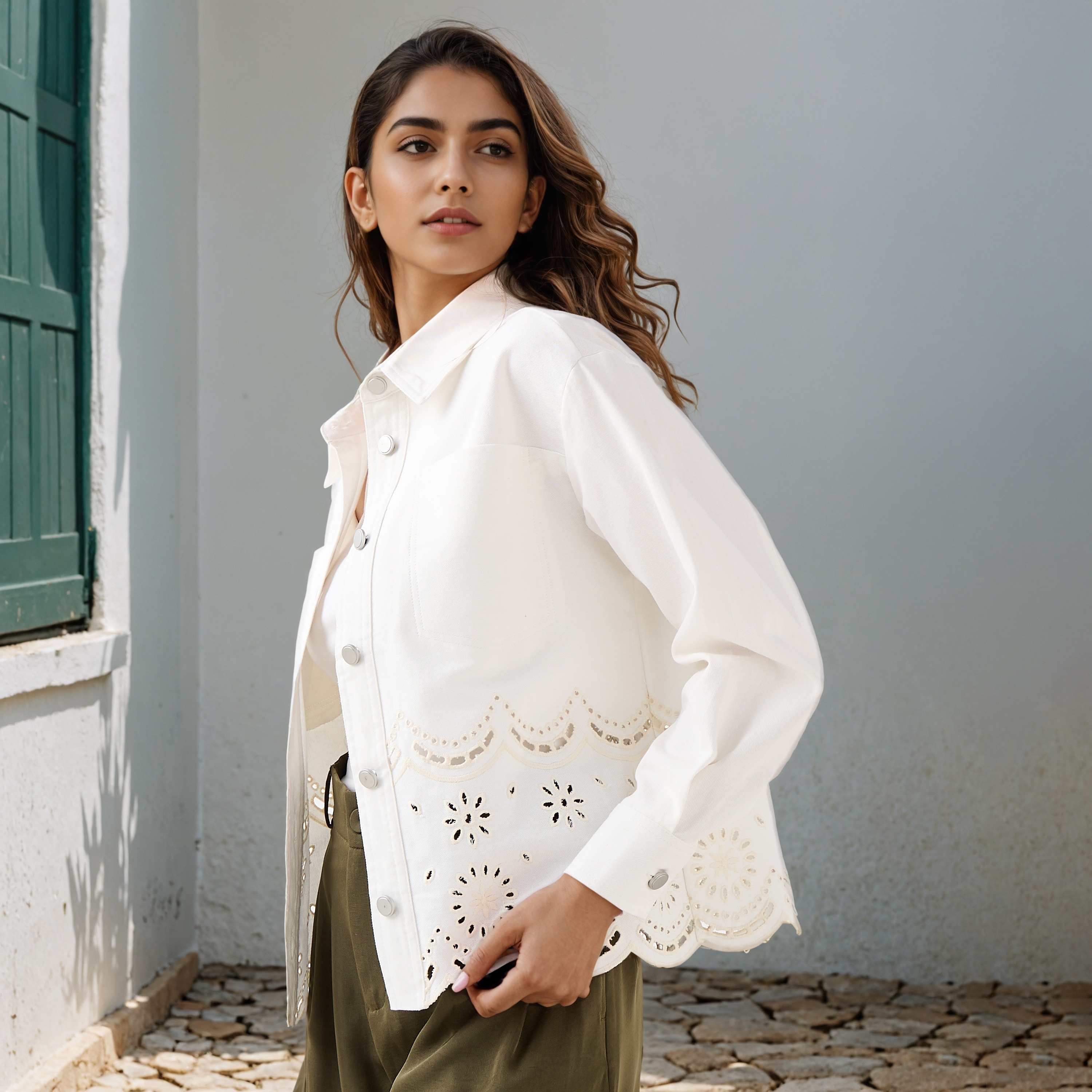 2Xtremz Embroidered Cotton Shirt-women-clothing-shirtsandblouses-shirts-image-1