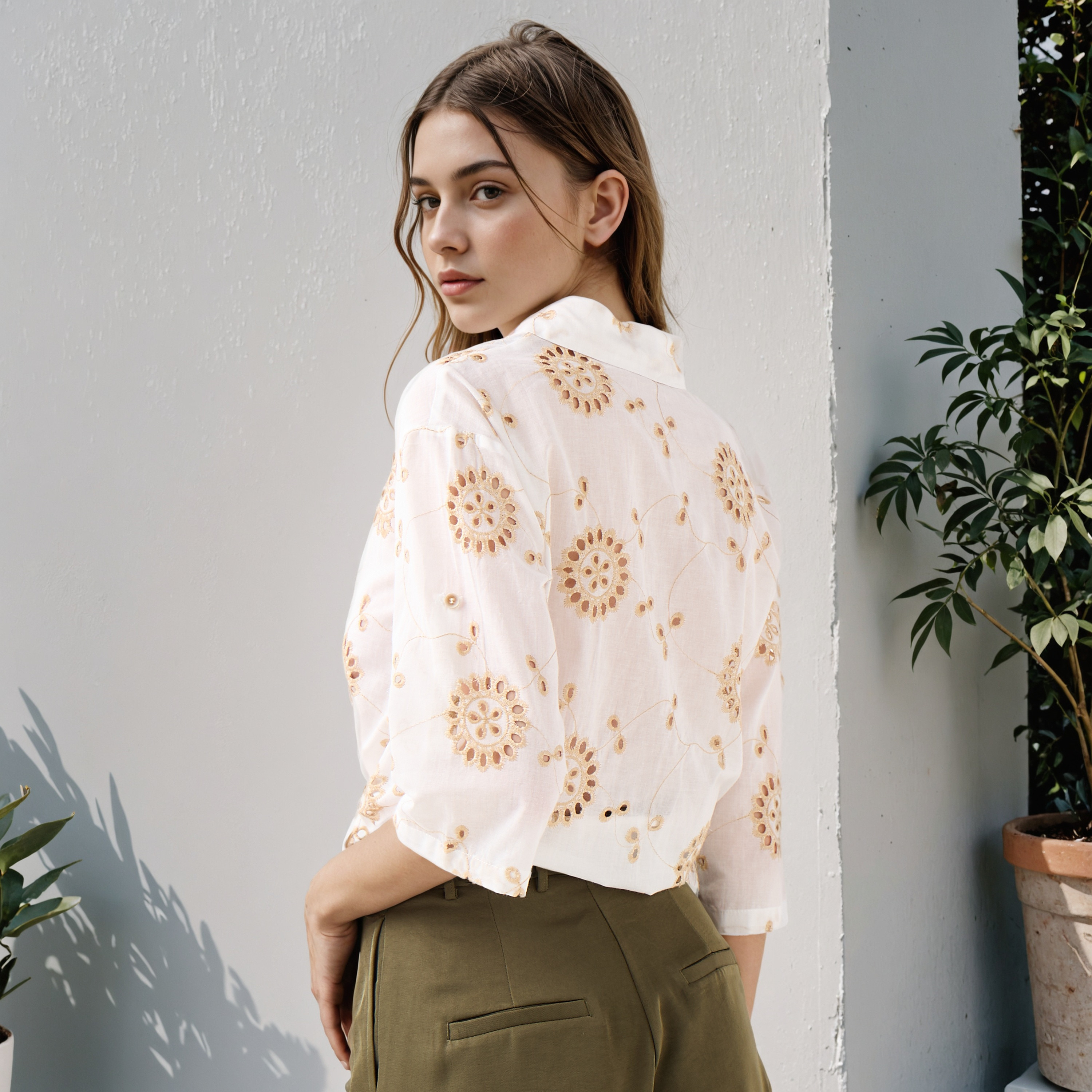 2Xtremz Schiffli Embroidered Cotton Shirt-women-clothing-shirtsandblouses-shirts-image-3