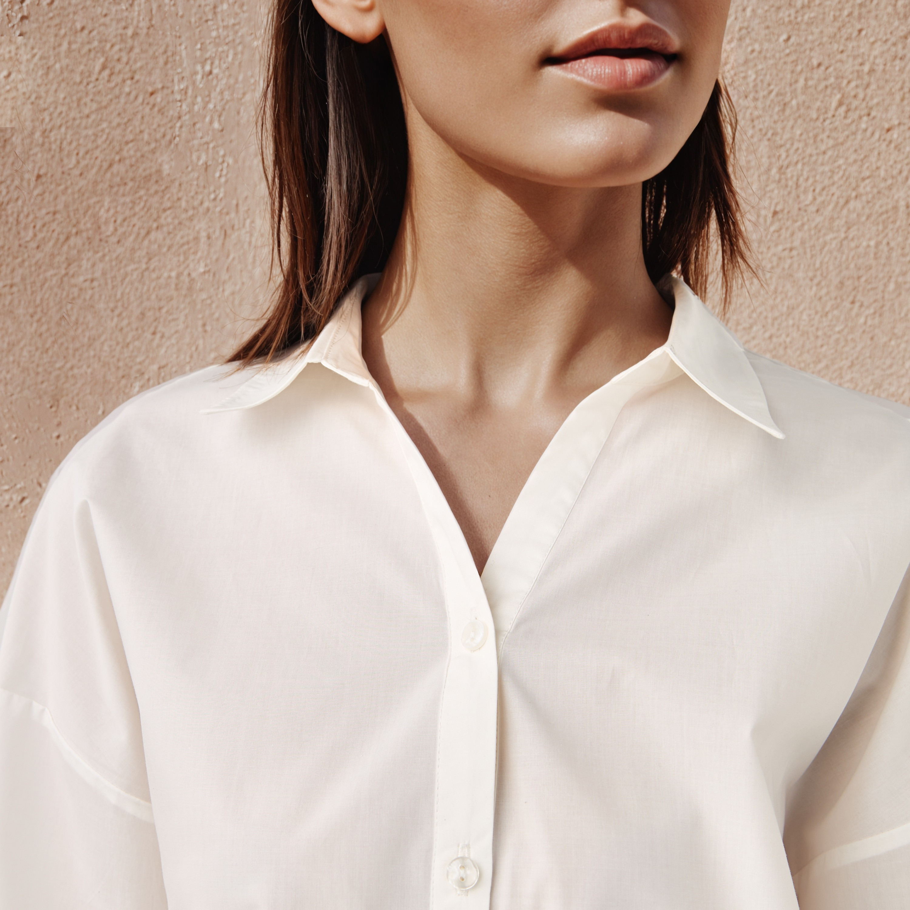 2Xtremz Oversized Cotton Shirt with 3/4 Sleeves-women-clothing-shirtsandblouses-shirts-image-4