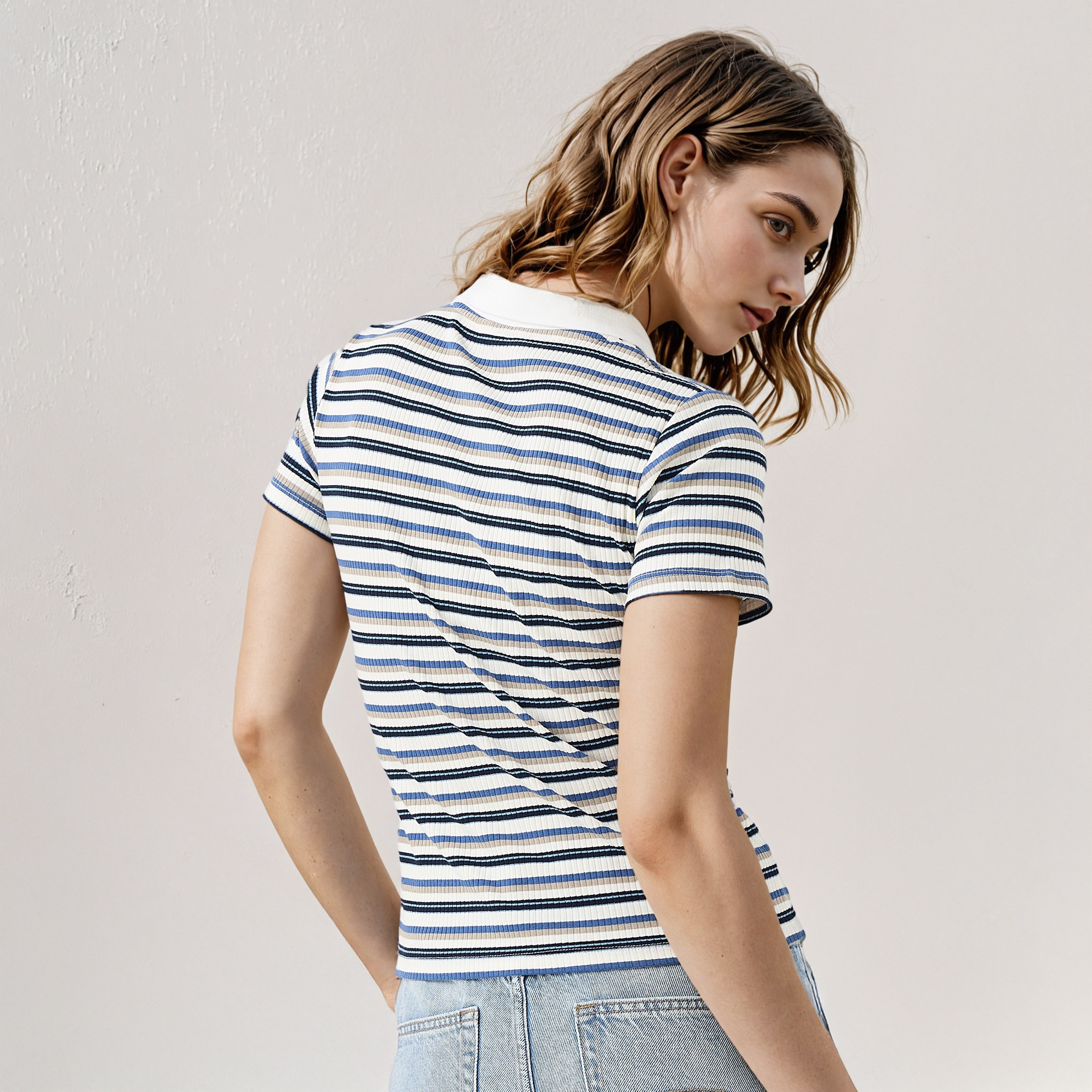2Xtremz Striped Polo T-shirt-women-clothing-tshirts-image-3