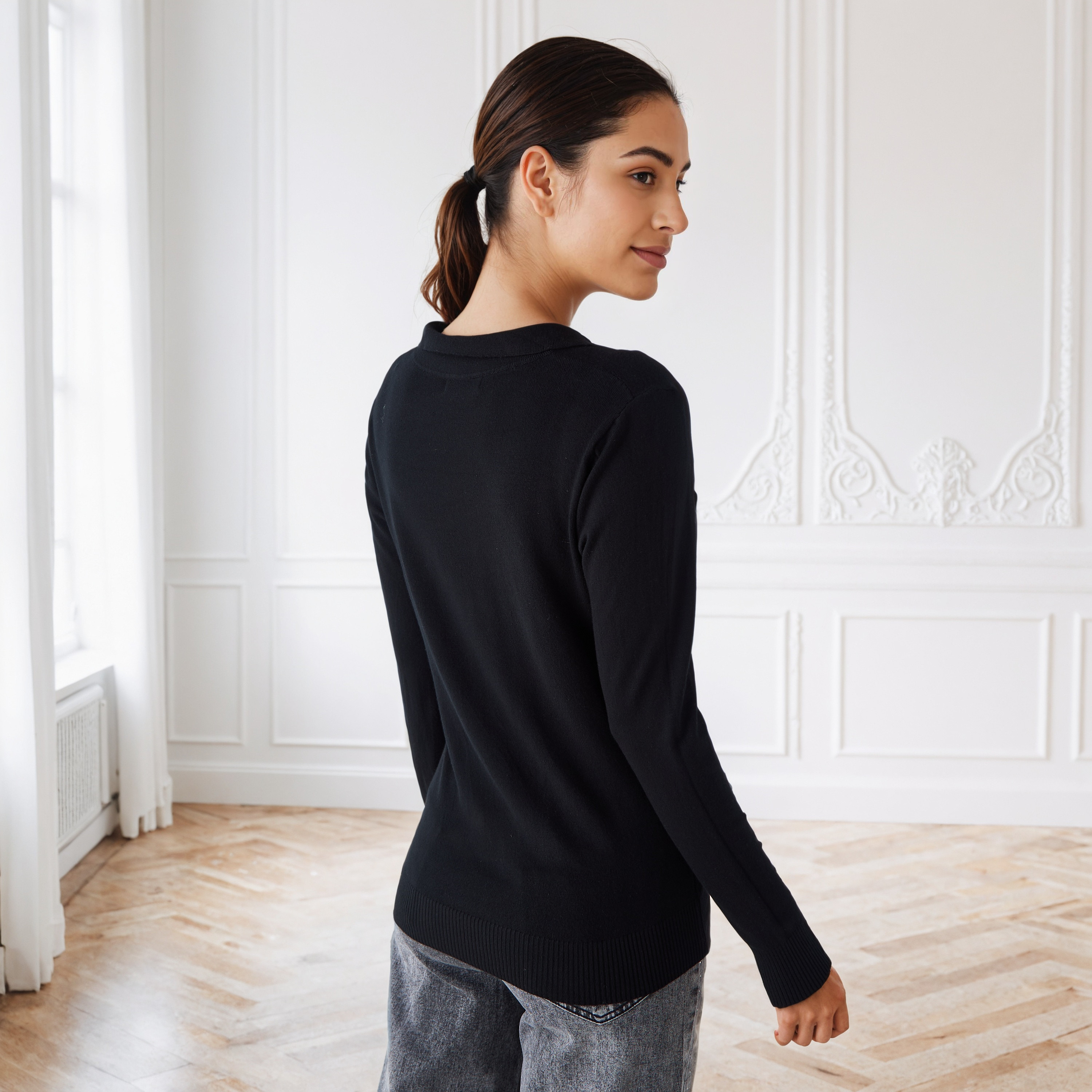 2Xtremz Collared Sweater with Long Sleeves-women-clothing-cardigansandjumpers-jumpers-image-3