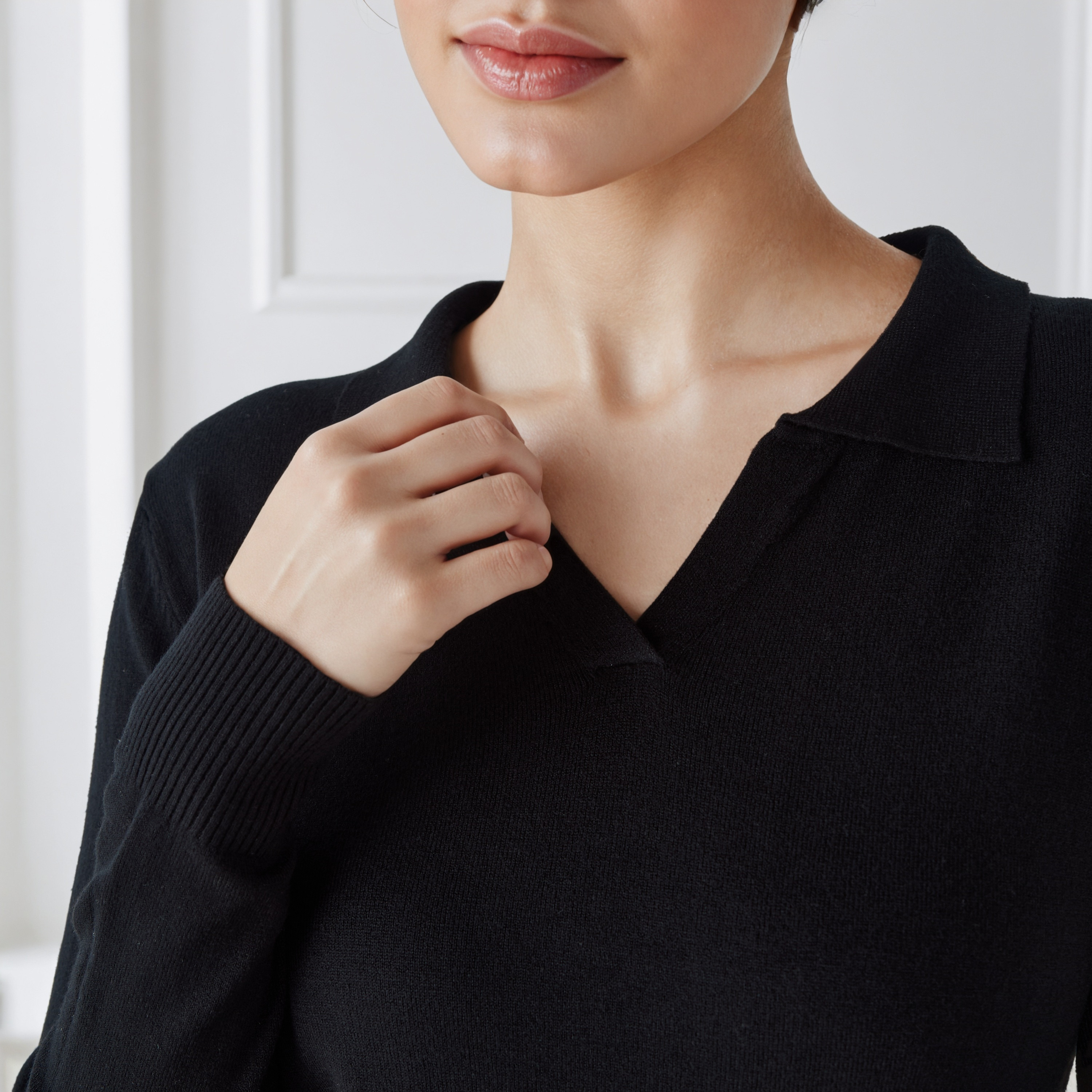 2Xtremz Collared Sweater with Long Sleeves-women-clothing-cardigansandjumpers-jumpers-image-4