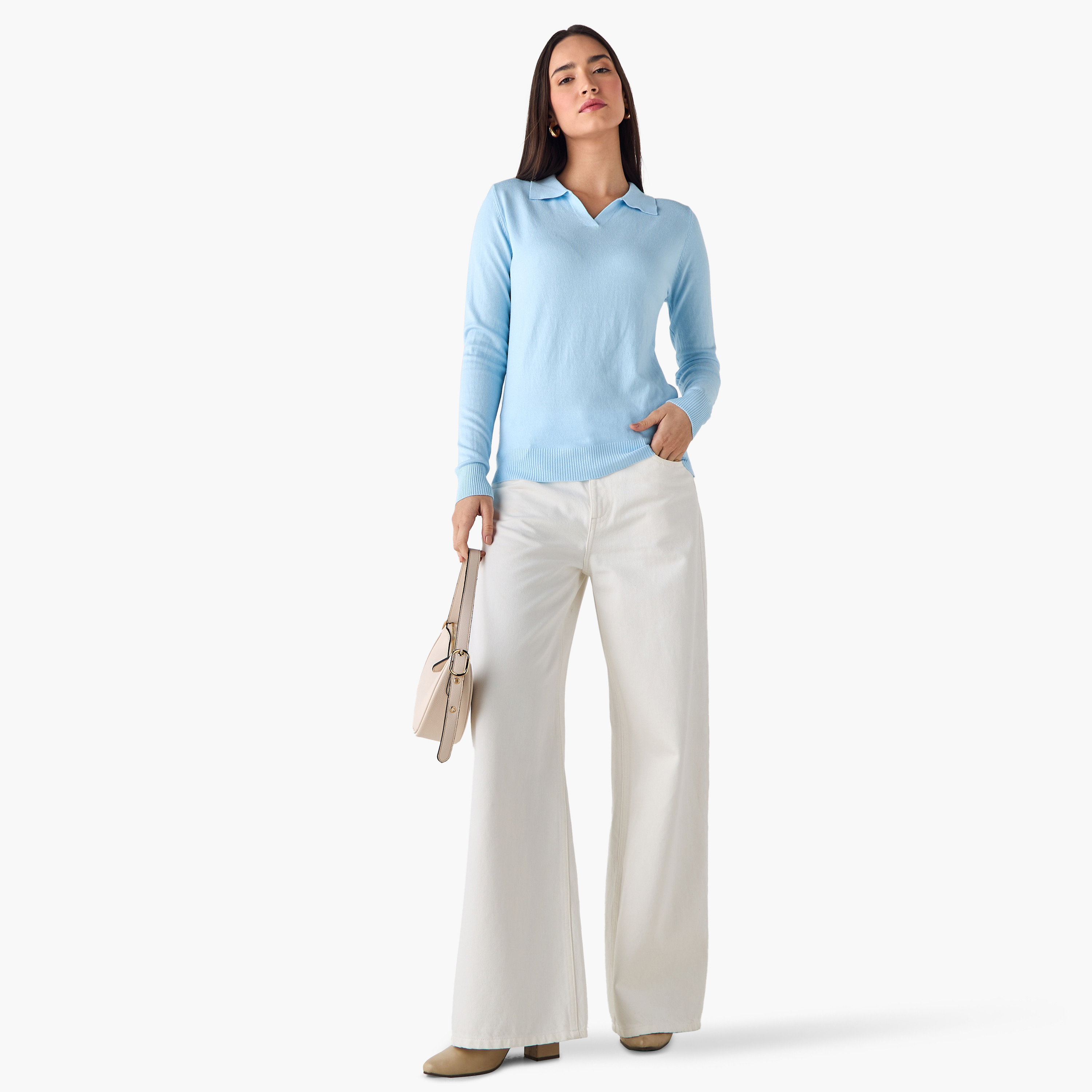 2Xtremz Collared Sweater with Long Sleeves-women-clothing-cardigansandjumpers-jumpers-image-2