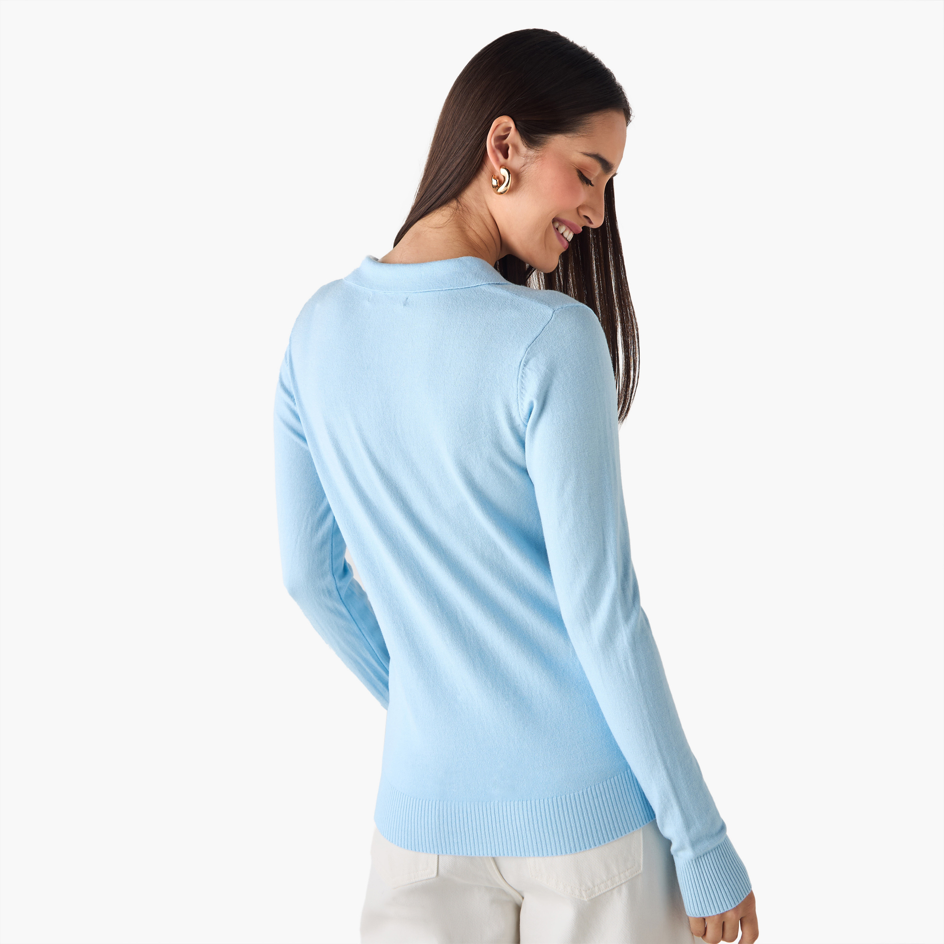 2Xtremz Collared Sweater with Long Sleeves-women-clothing-cardigansandjumpers-jumpers-image-3
