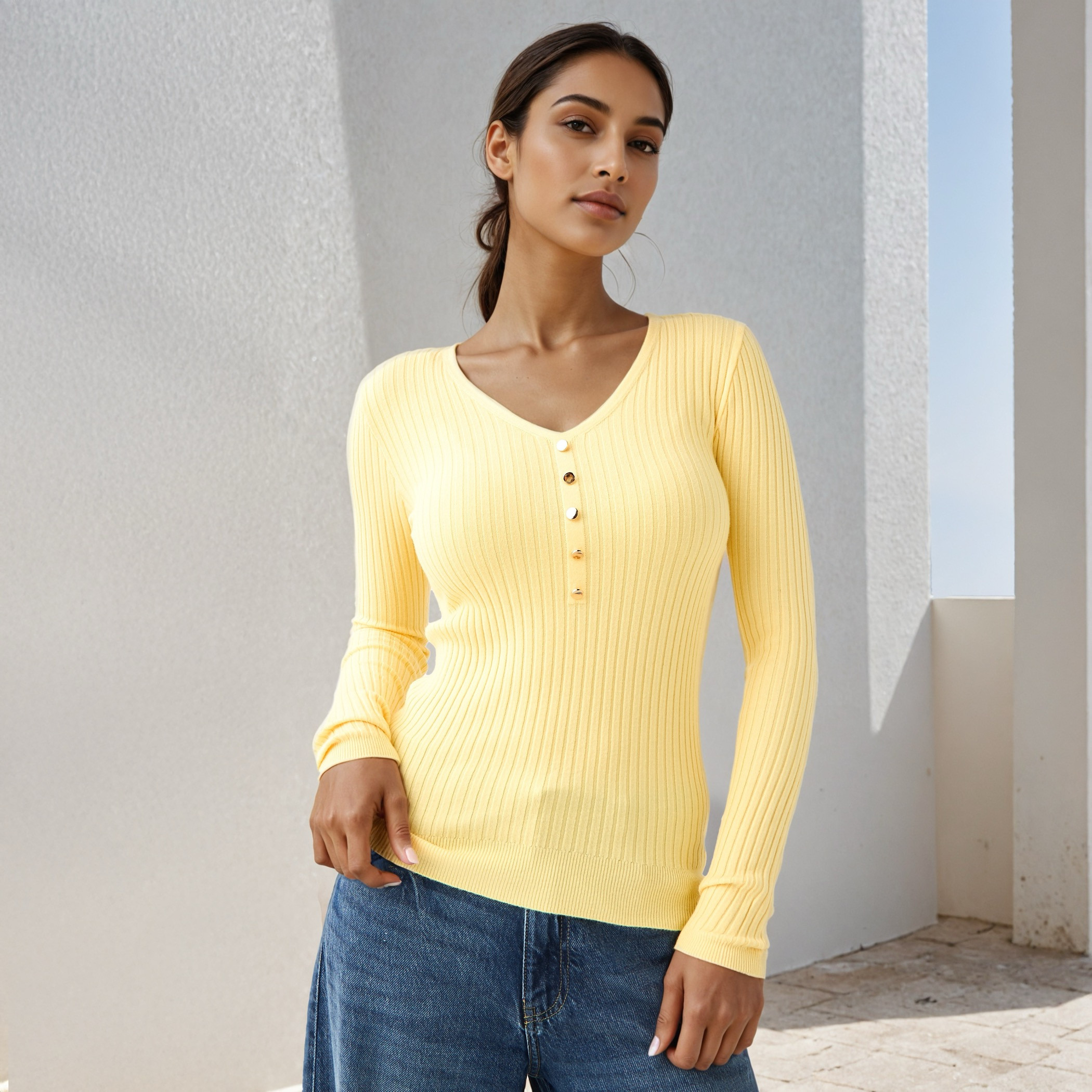 2Xtremz Ribbed V-neck Sweater-women-clothing-cardigansandjumpers-jumpers-image-6