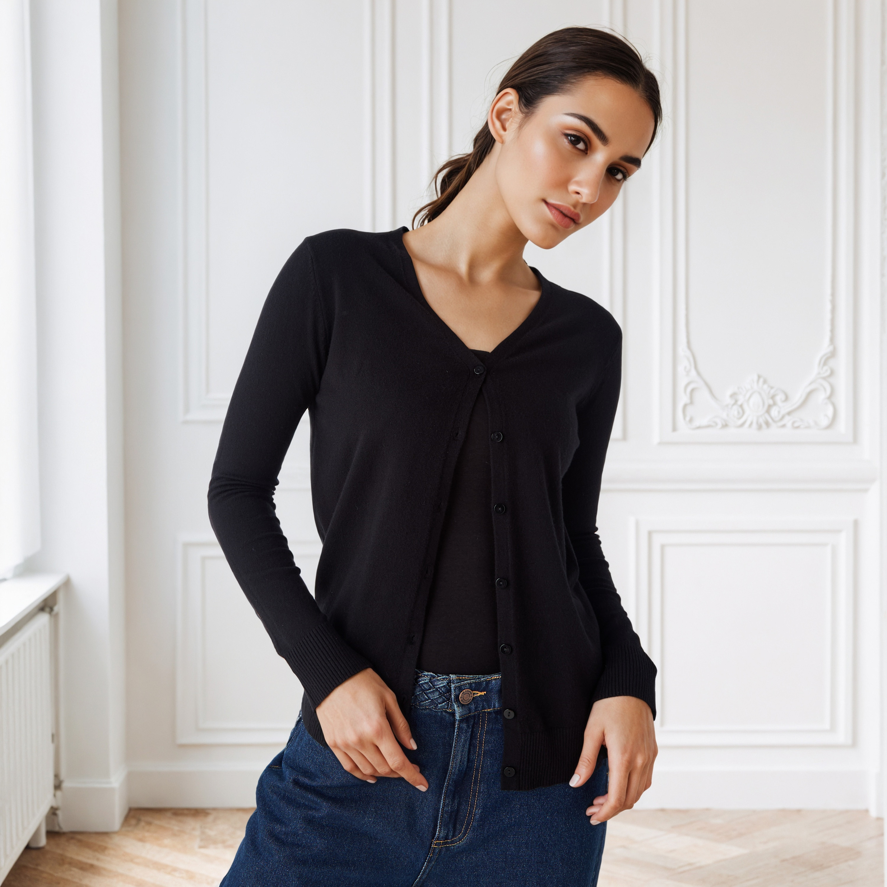 2Xtremz Textured Cardigan with V-neck-women-winterwear-cardigansandjumpers-cardigans-image-1