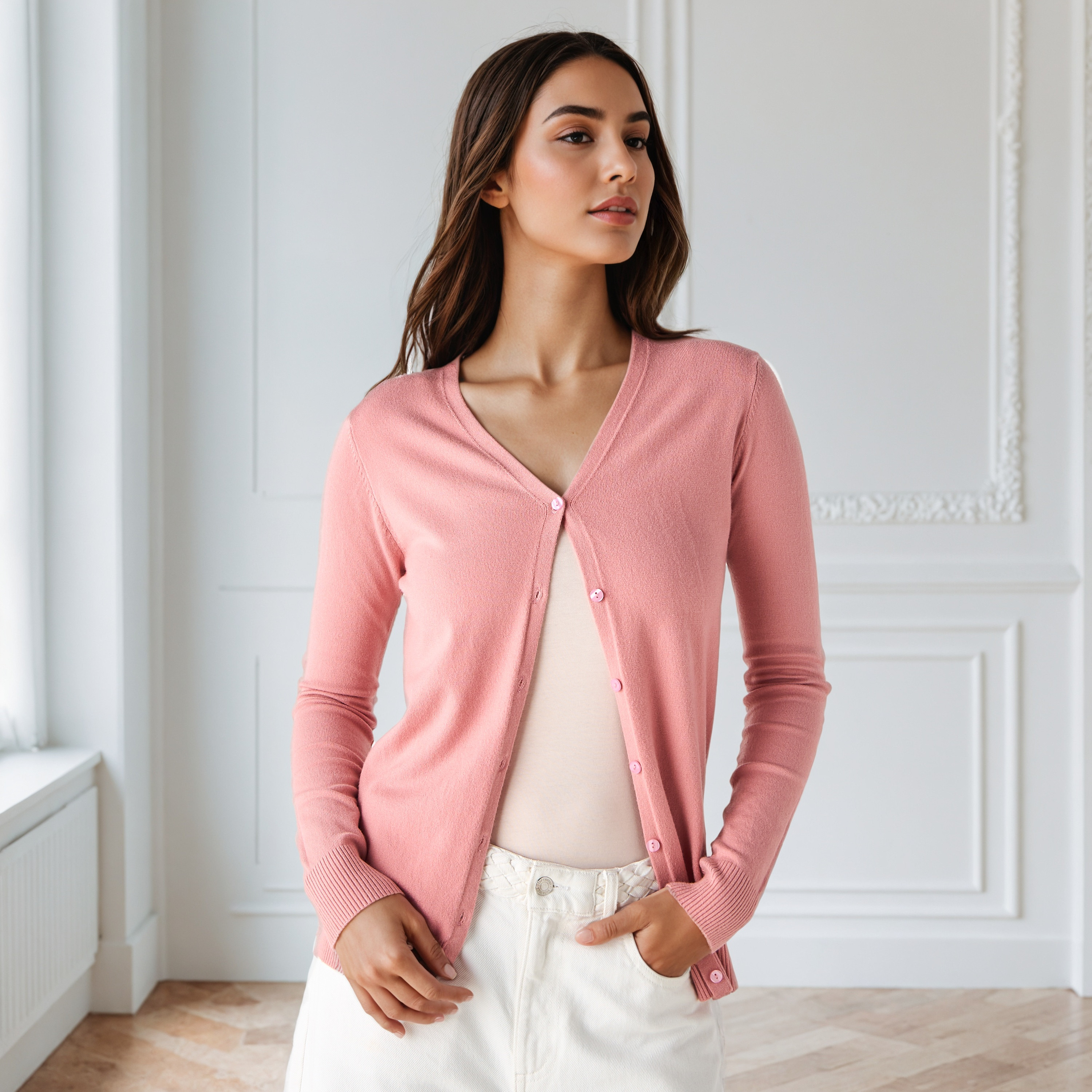 2Xtremz Textured Cardigan with V-neck-women-winterwear-cardigansandjumpers-cardigans-image-1